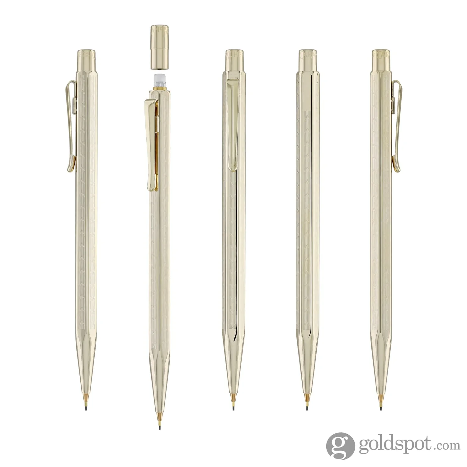 Caran d'Ache Ecridor Chevron Mechanical Pencil in Gilded - 0.7mm - Image 5