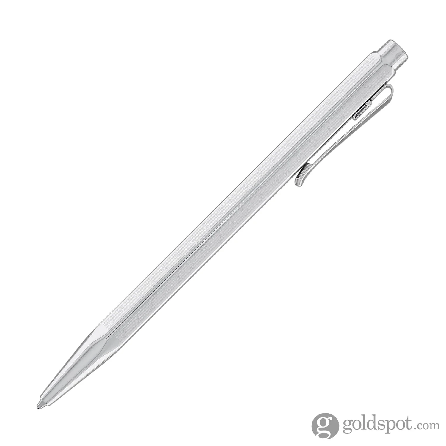 Caran d'Ache Ecridor Chevron Ballpoint Pen in Rhodium - Image 4