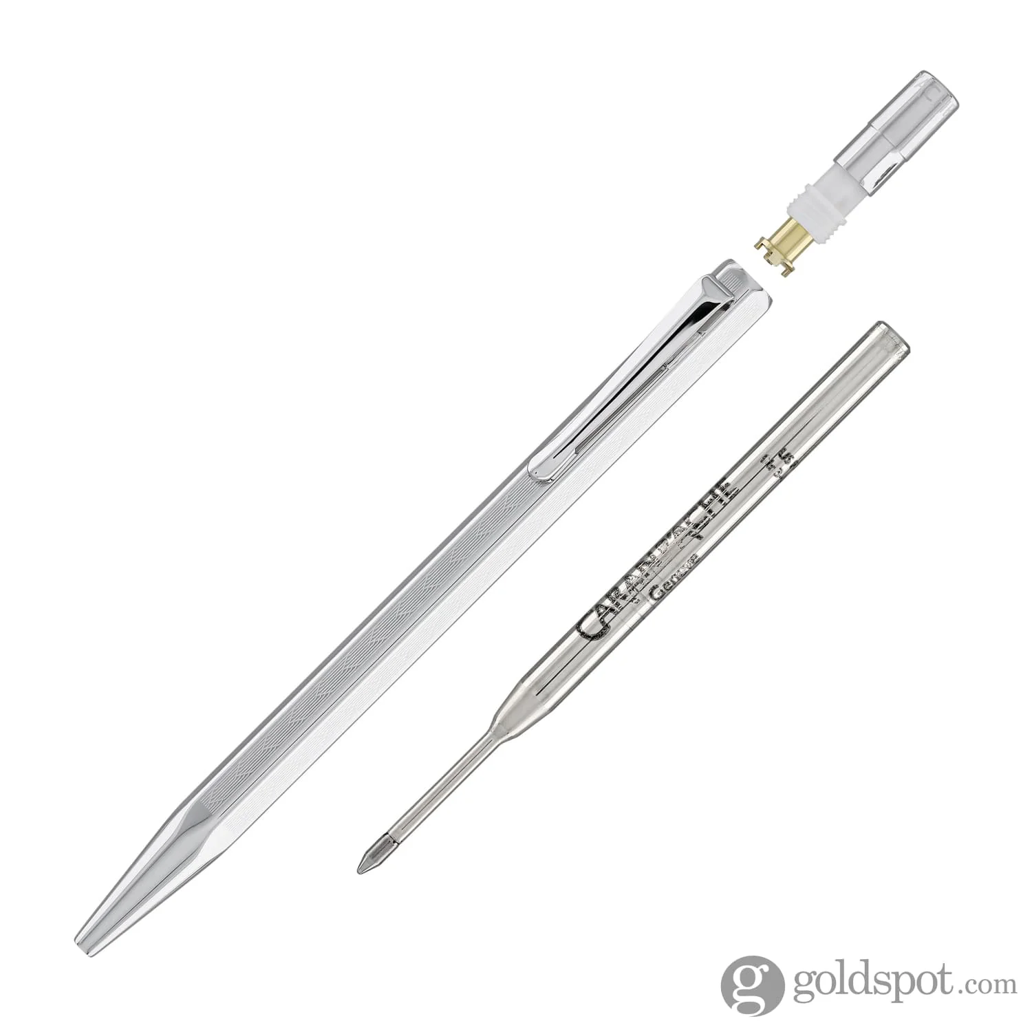 Caran d'Ache Ecridor Chevron Ballpoint Pen in Rhodium - Image 5