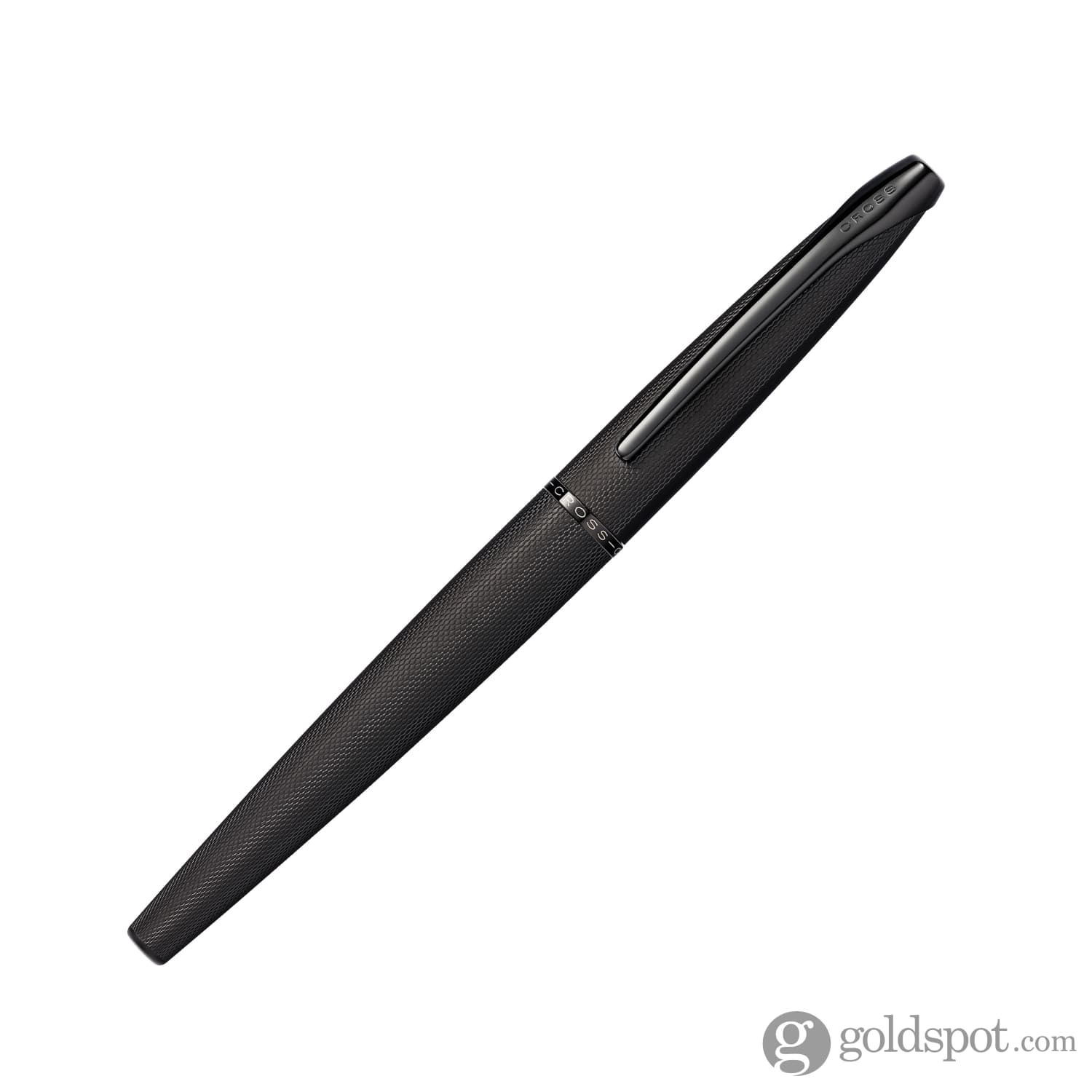 Cross ATX Rollerball Pen in Brushed Black PVD with Etched Diamond Pattern - Image 3
