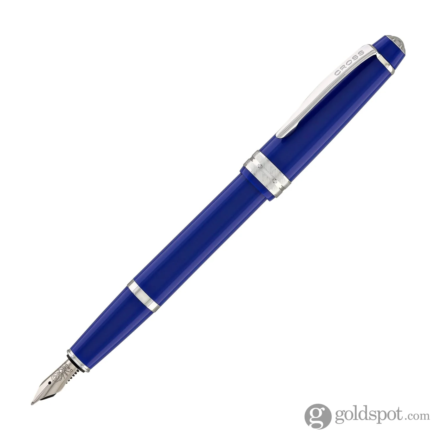 Cross Bailey Light Fountain Pen in Polished Blue Resin - Image 3