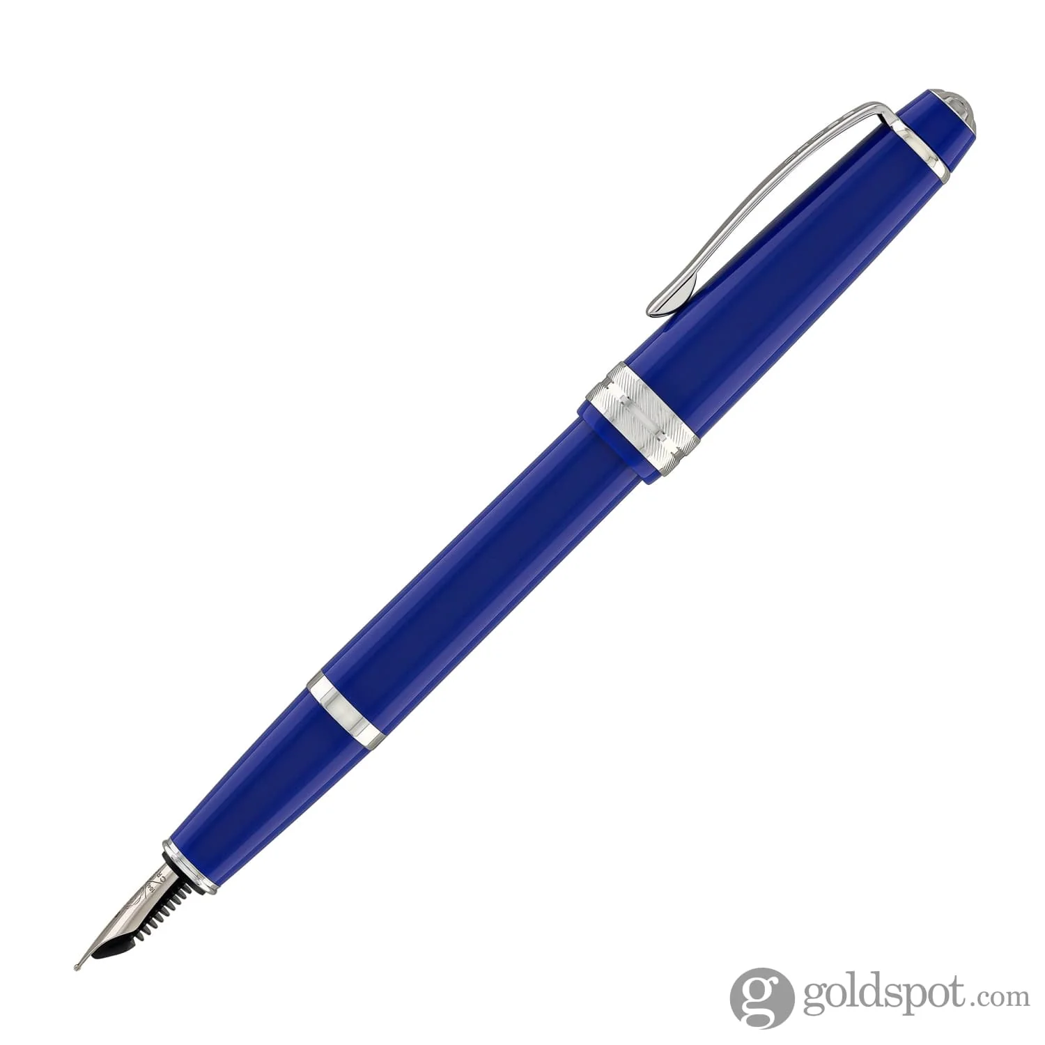 Cross Bailey Light Fountain Pen in Polished Blue Resin - Image 4