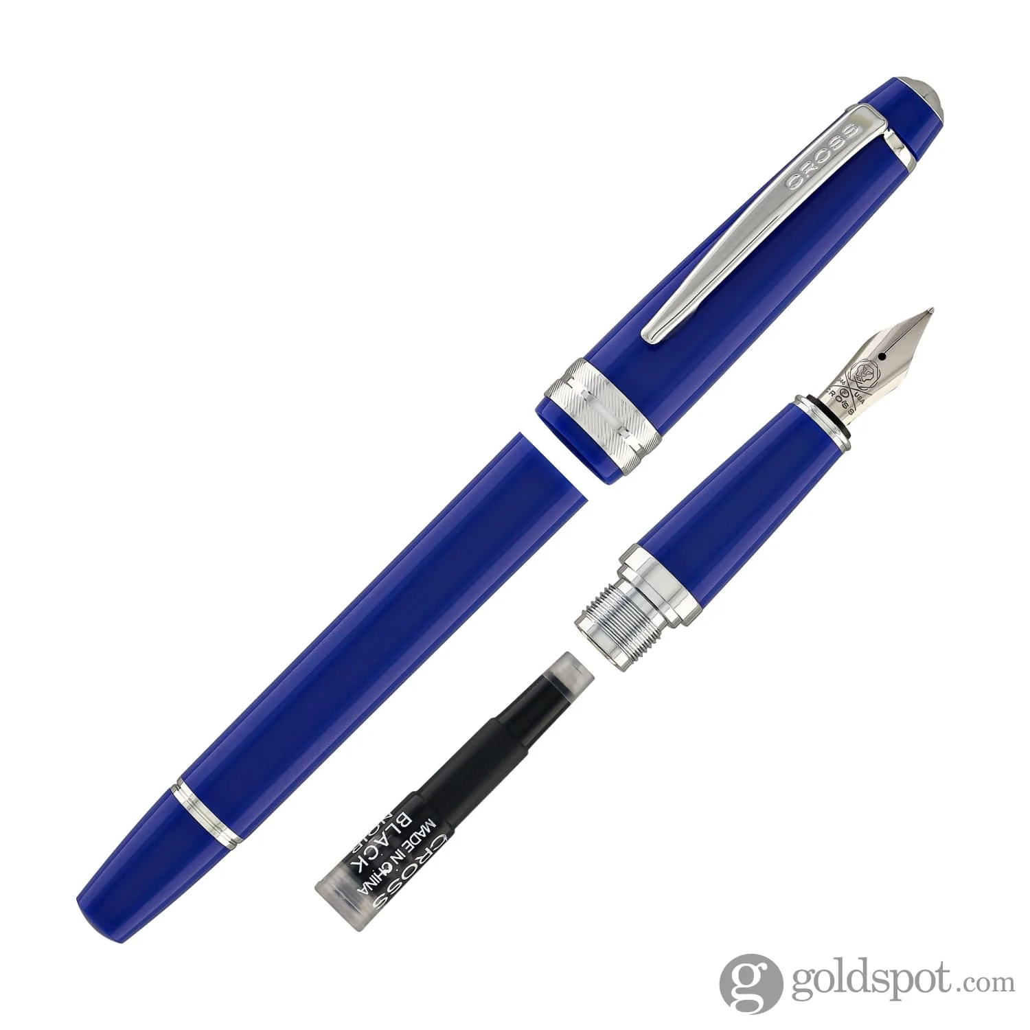 Cross Bailey Light Fountain Pen in Polished Blue Resin - Image 7