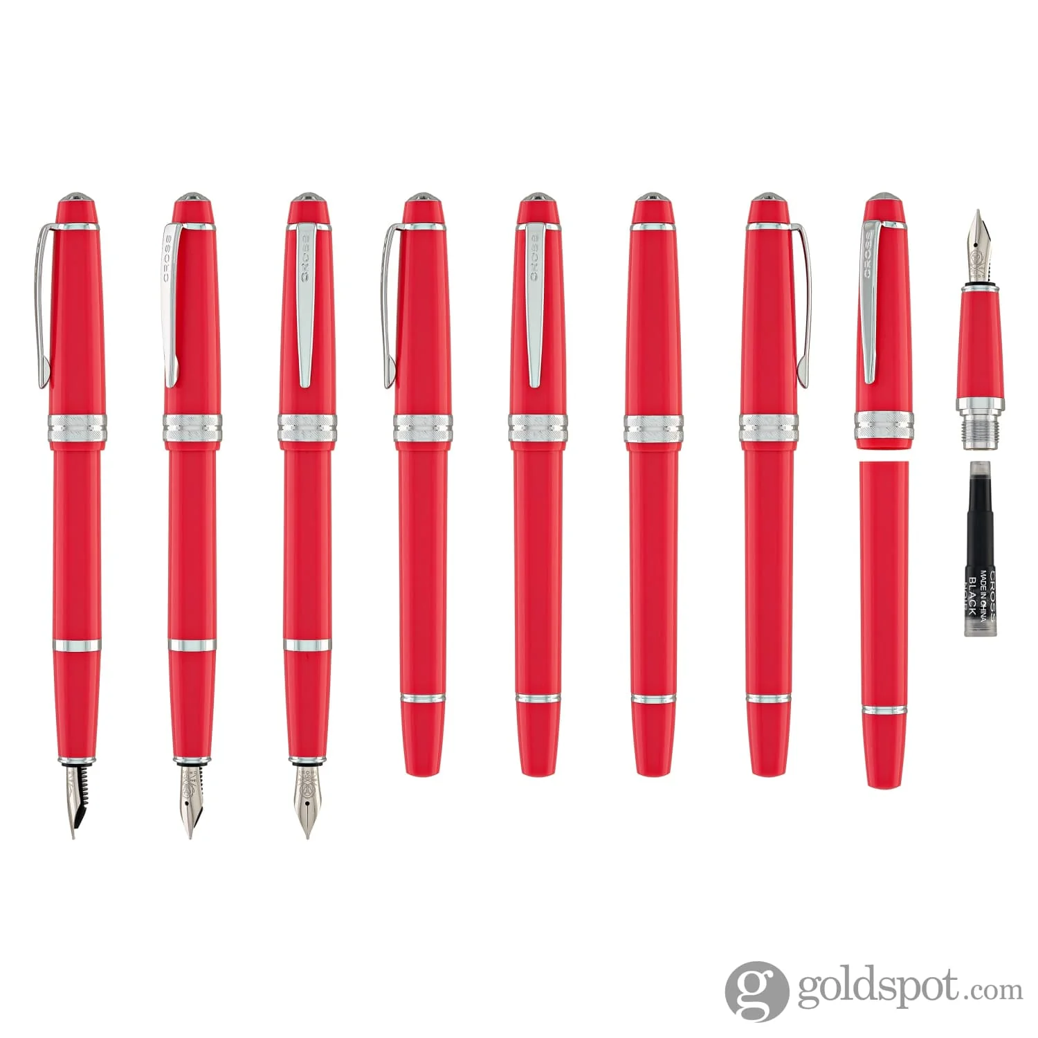 Cross Bailey Light Fountain Pen in Polished Coral Resin - Image 8