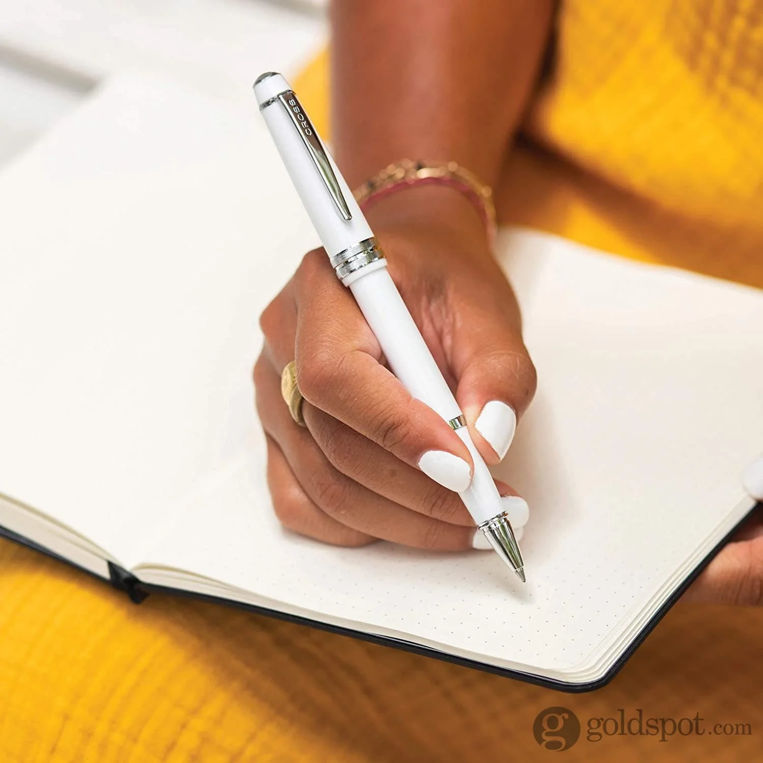 Cross Bailey Light Fountain Pen in Polished Gray Resin - Image 4