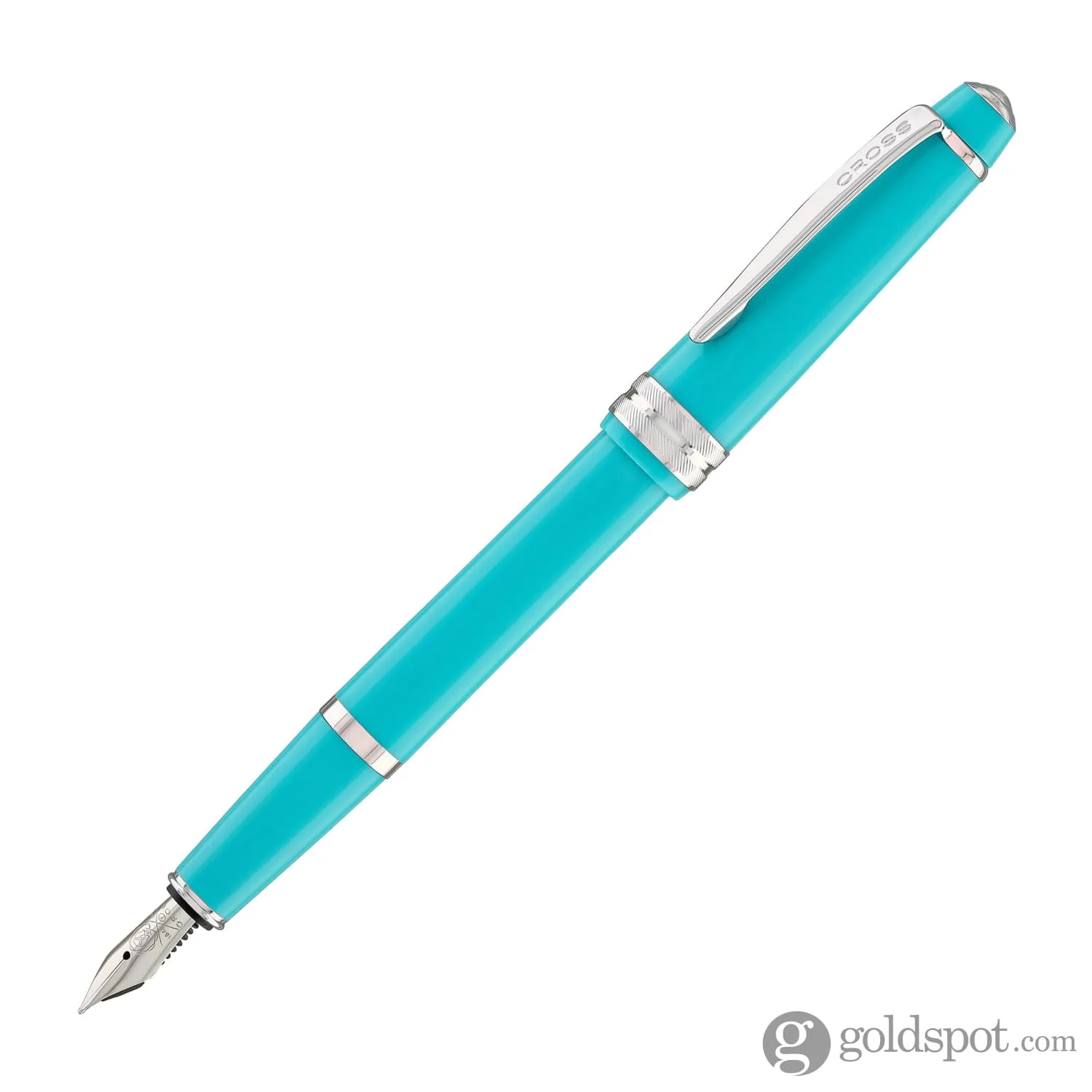 Cross Bailey Light Fountain Pen in Polished Teal Resin - Image 3