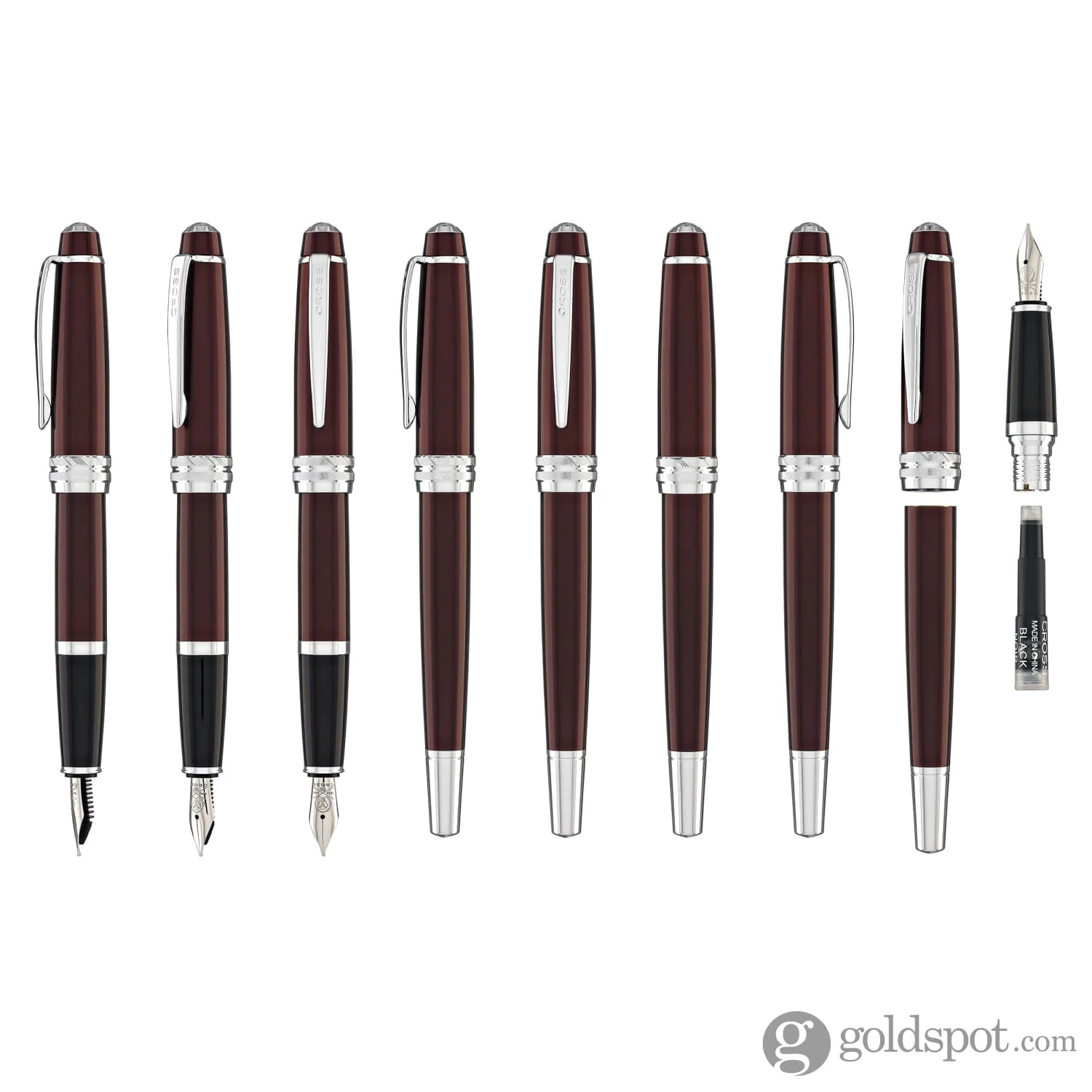 Cross Bailey Fountain Pen in Red Lacquer - Medium Point - Image 8