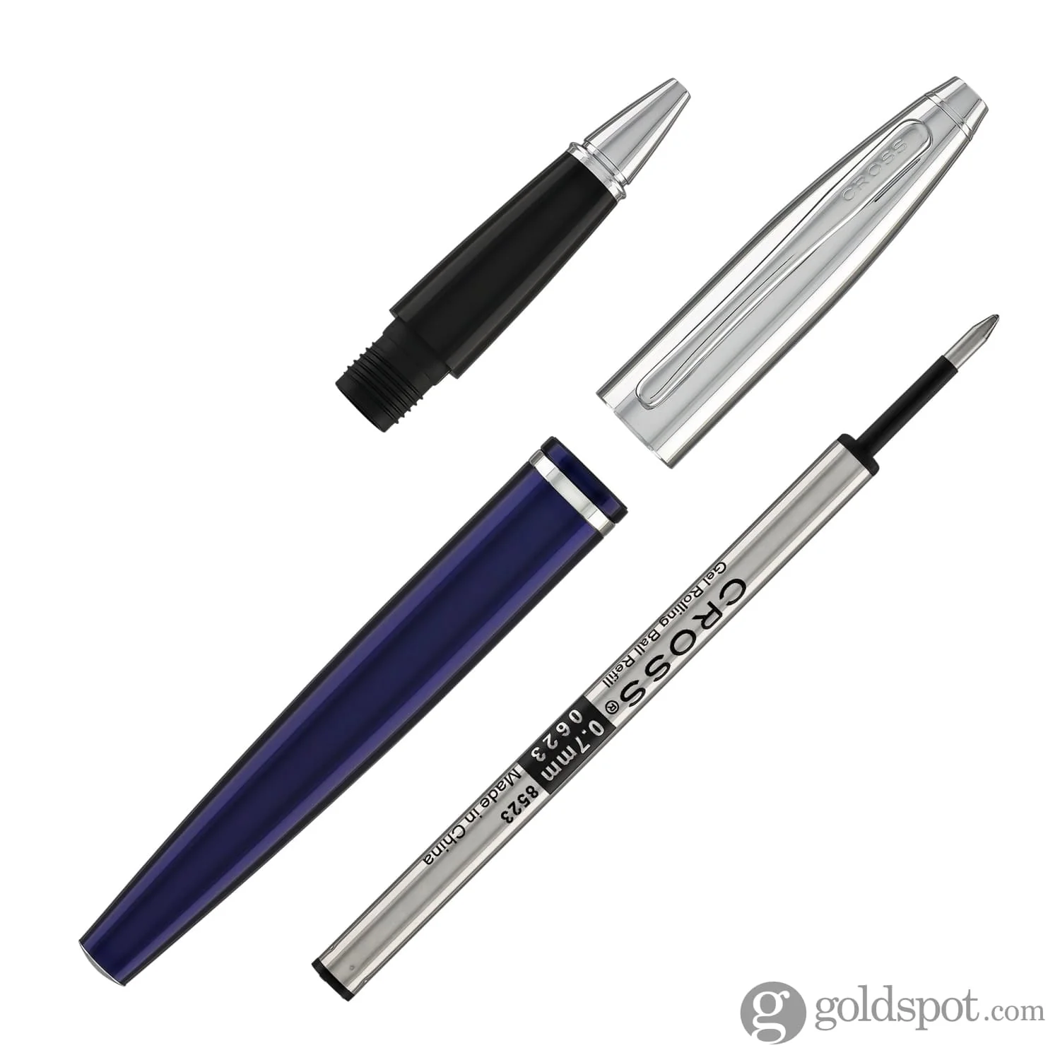 Cross Calais Rollerball Pen in Blue Lacquer - Image 7
