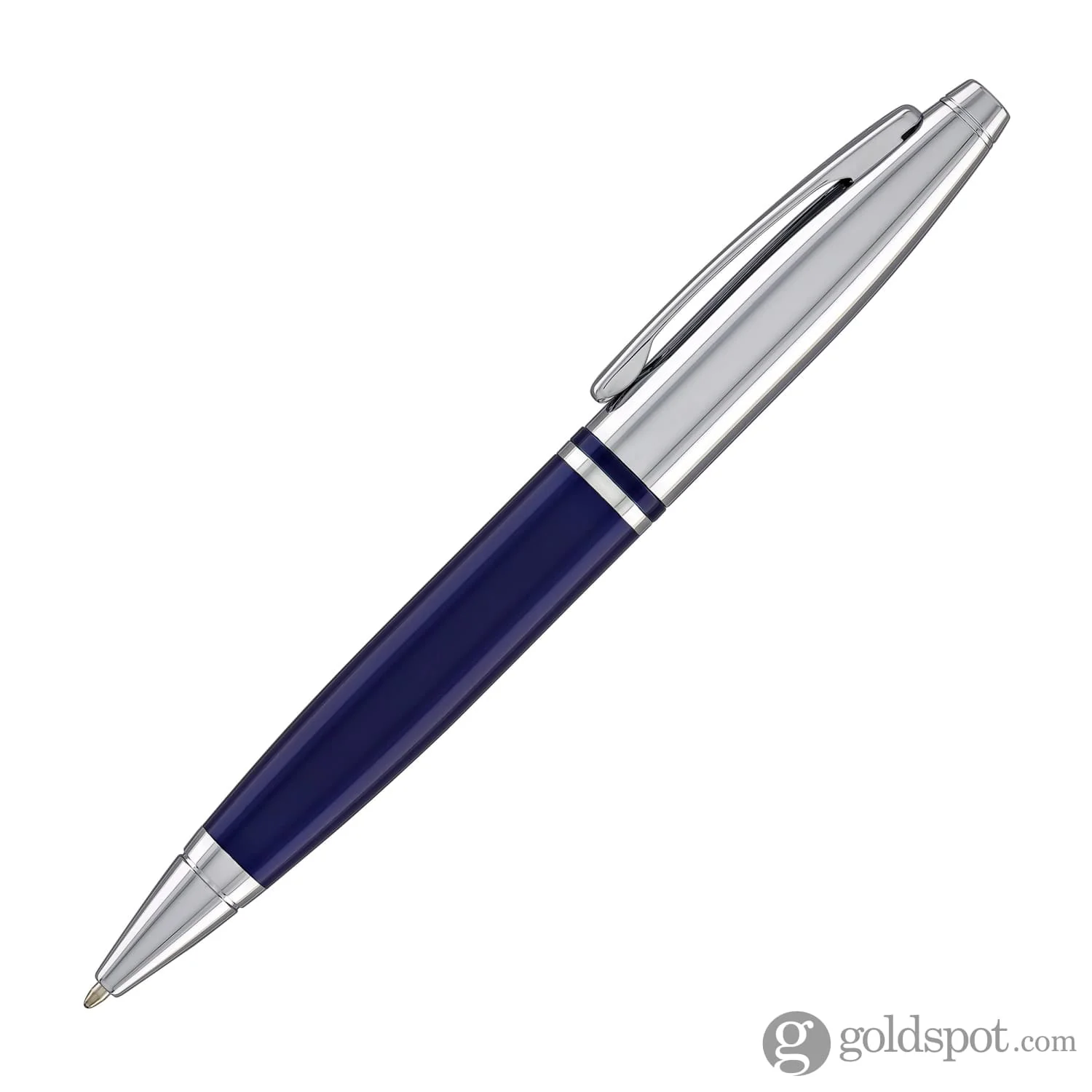 Cross Calais Ballpoint Pen in Blue with Chrome Trim - Image 3