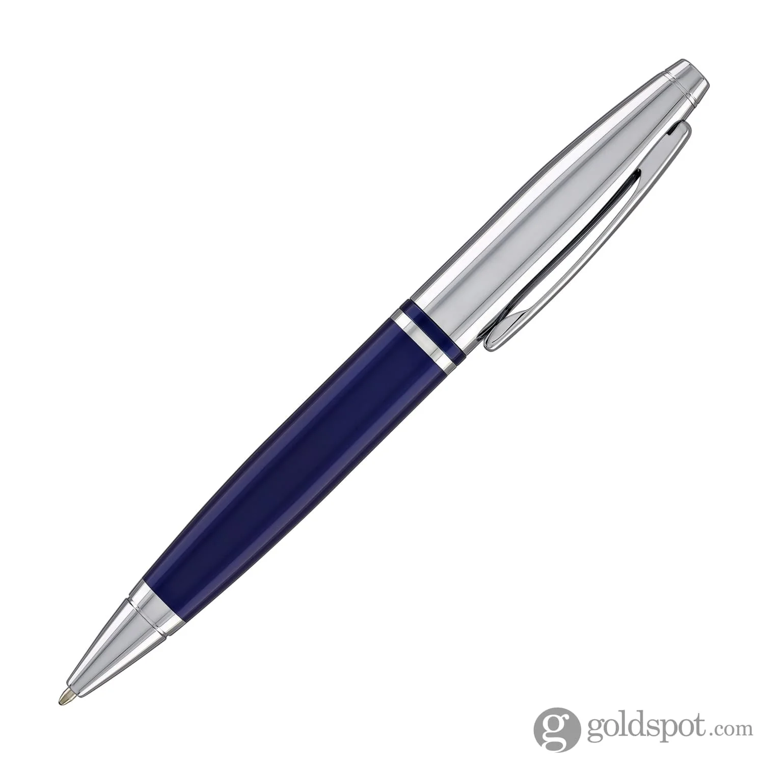 Cross Calais Ballpoint Pen in Blue with Chrome Trim - Image 4