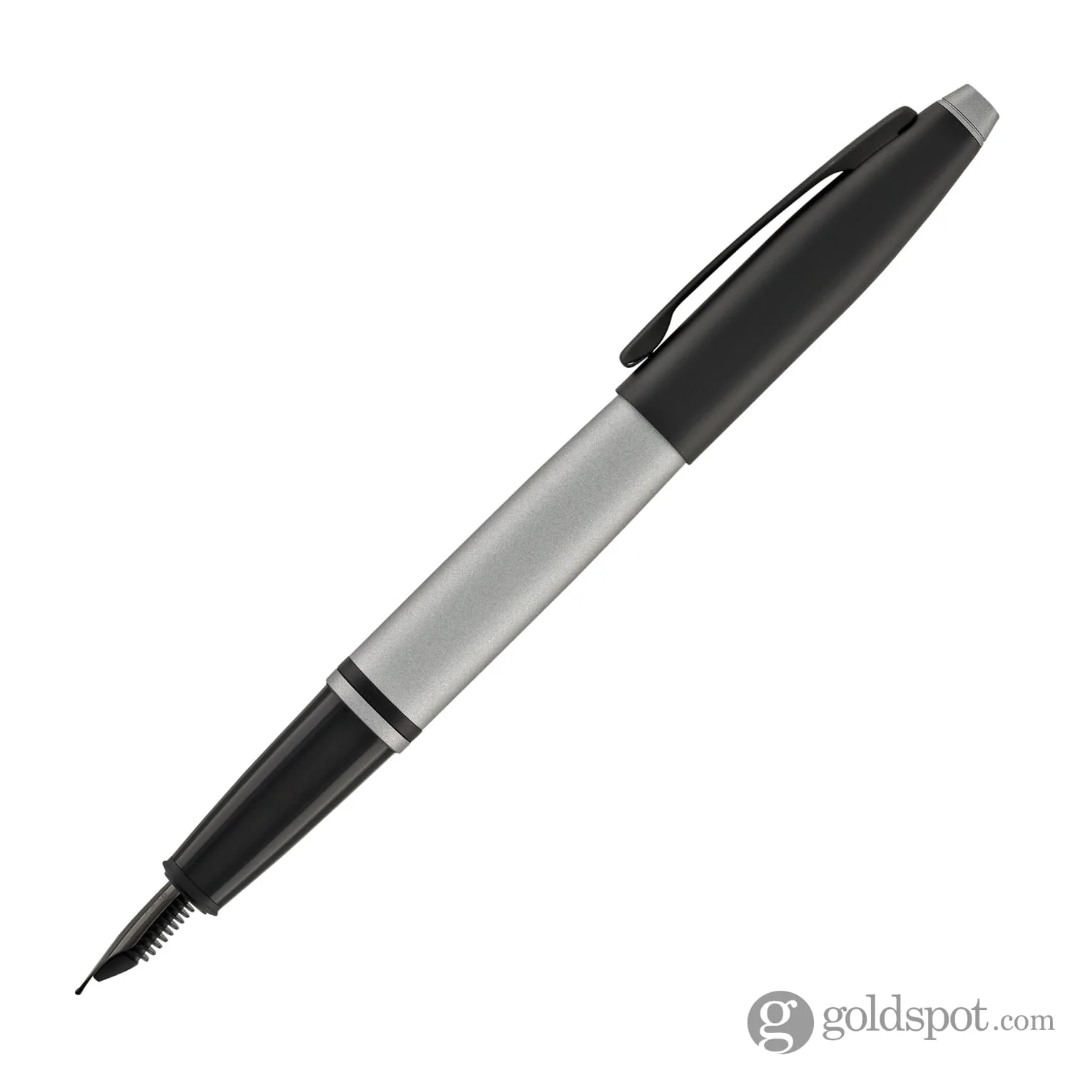 Cross Calais Fountain Pen in Matte Gray Lacquer with Black Trim - Image 3