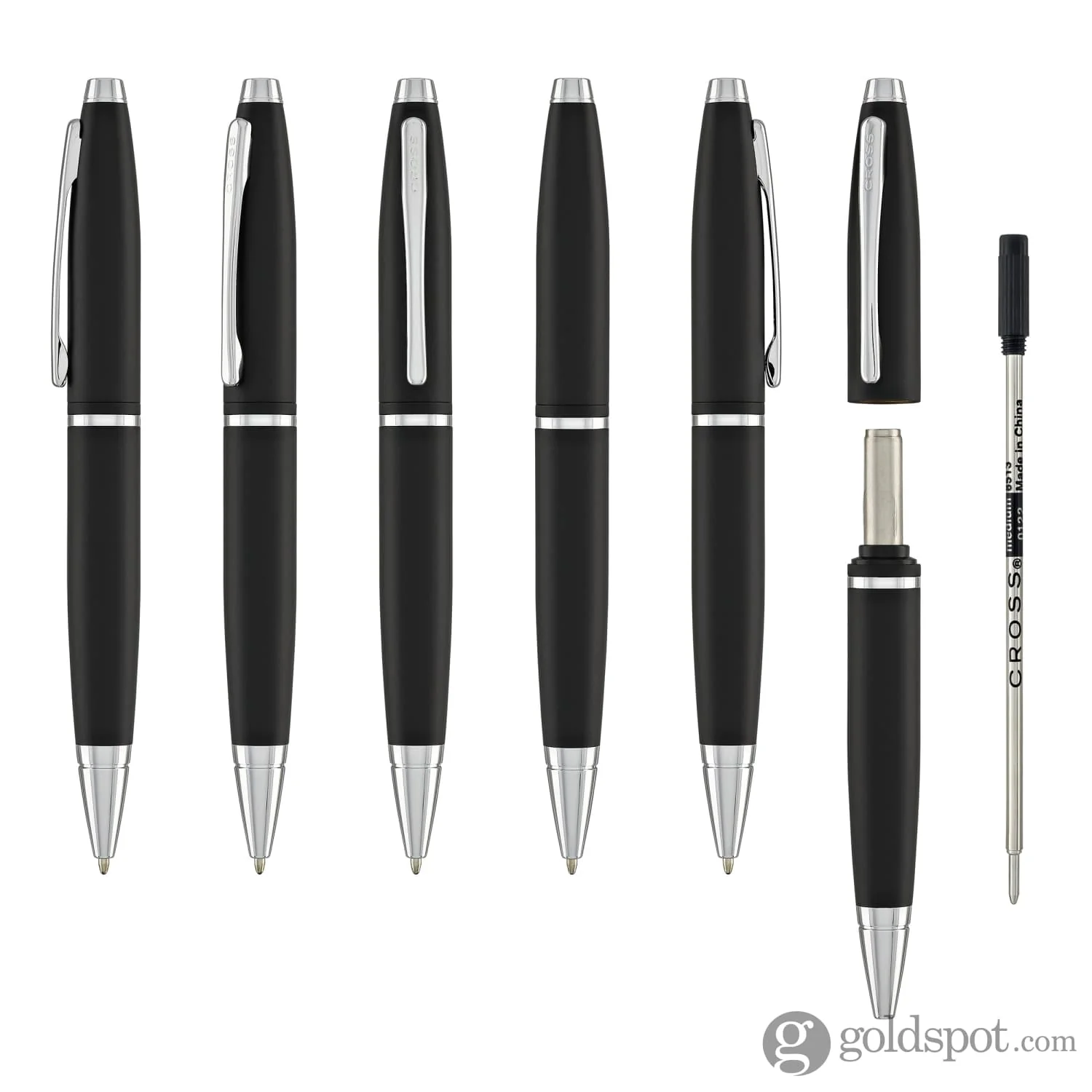 Cross Calais Ballpoint Pen in Matte Black with Chrome Trim - Image 6