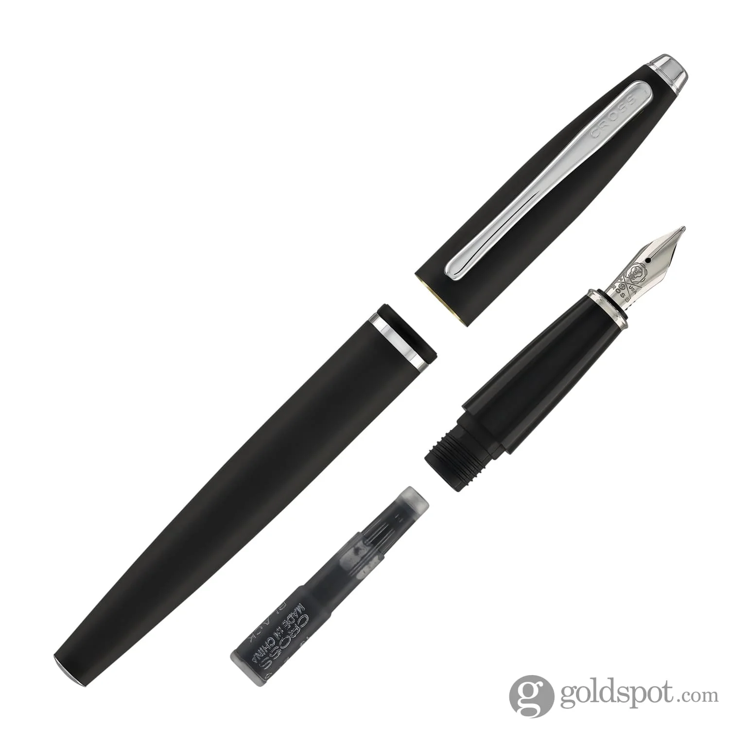 Cross Calais Fountain Pen in Matte Black - Medium Point - Image 7