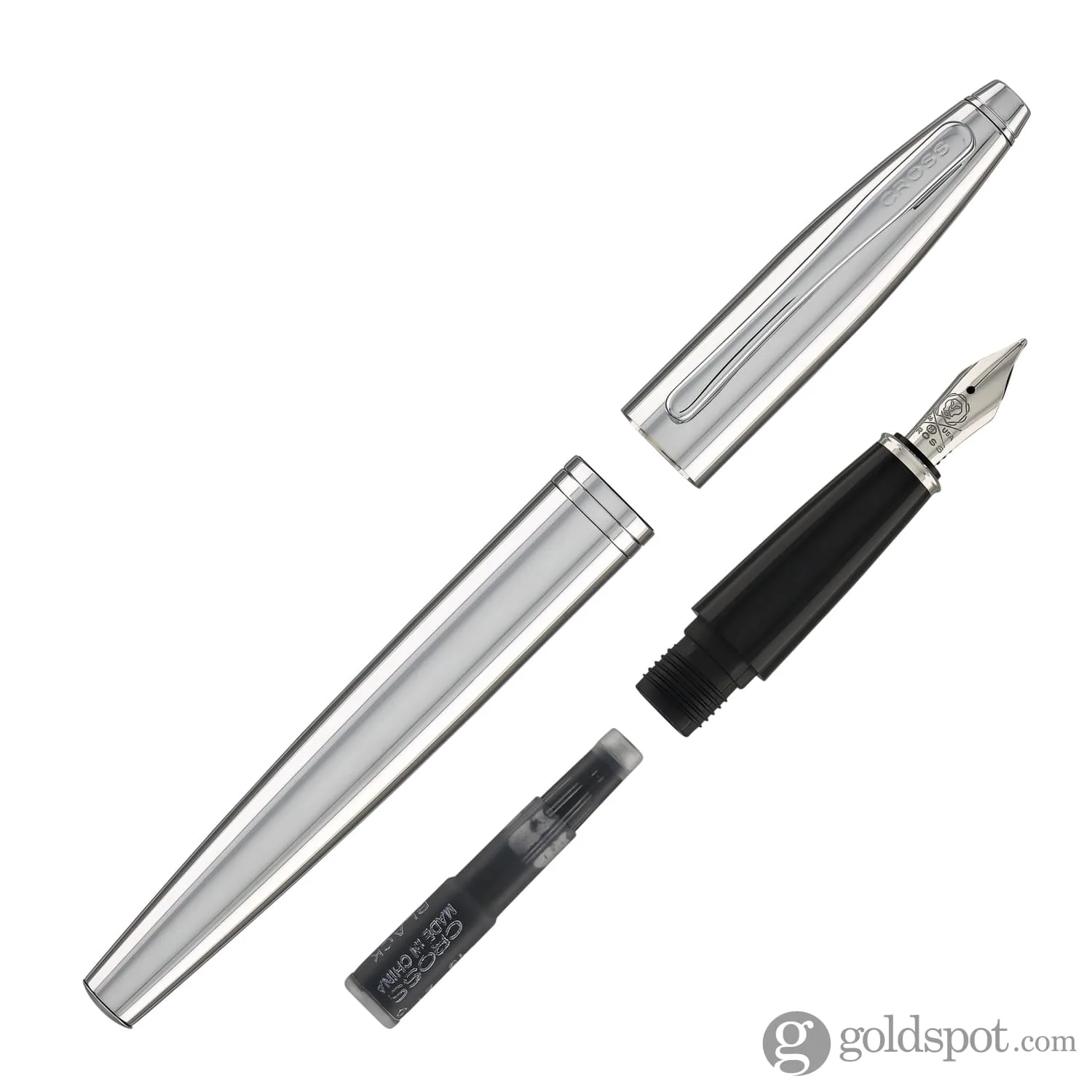 Cross Calais Fountain Pen in Polished Chrome - Medium Point - Image 7