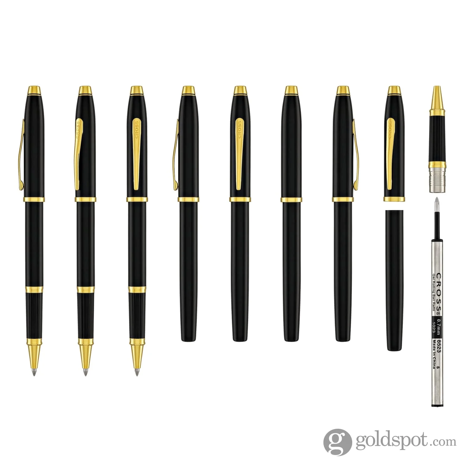 Cross Century II Selectip Rollerball Pen in Presidential Black Lacquer - Image 8