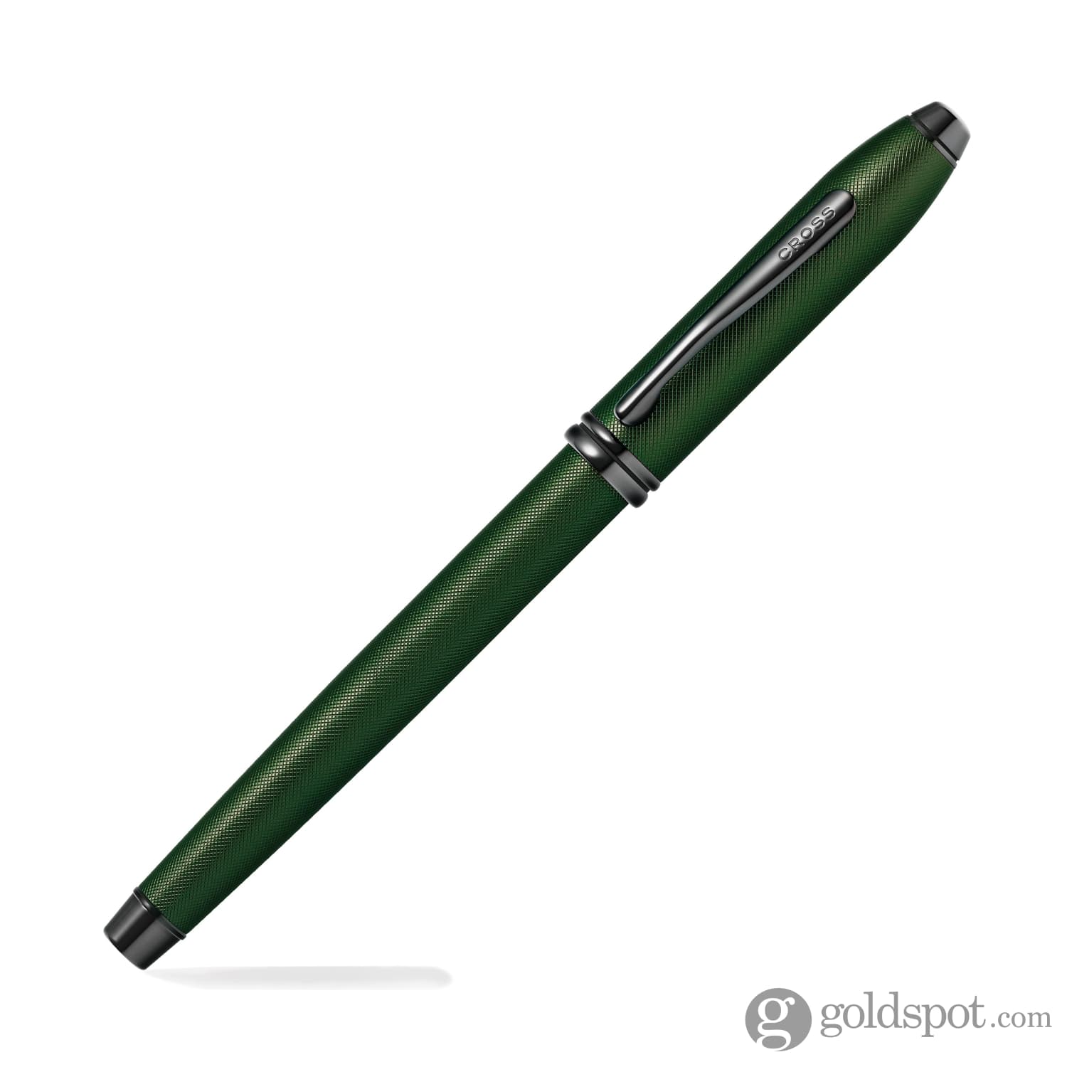 Cross Townsend Fountain Pen in Green PVD Micro Knurl - Image 3