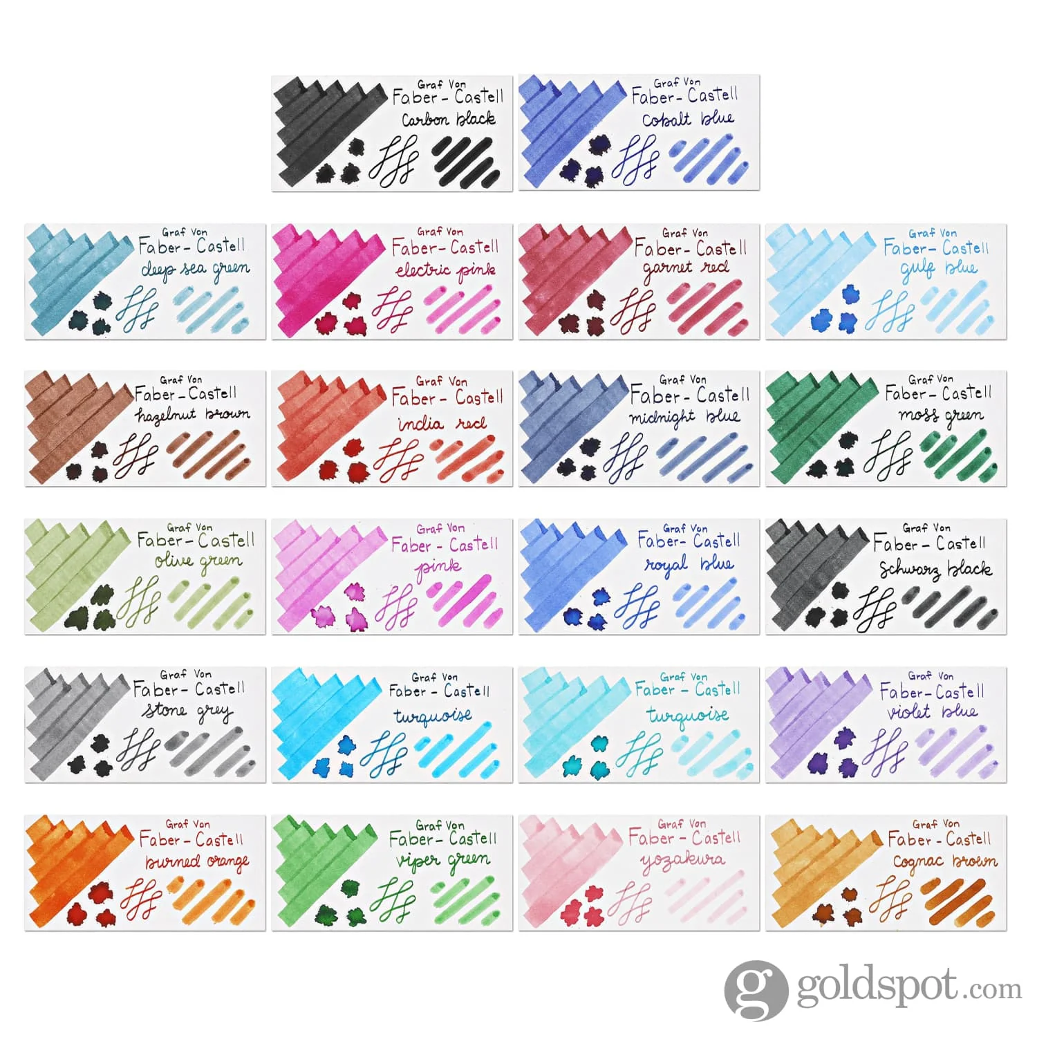 Graf von Faber-Castell Bottled Ink in Cobalt Blue - 75 mL - Image 4