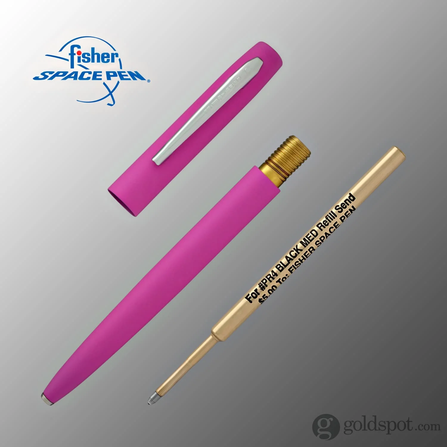 Fisher Space Pen Cap-O-Matic Ballpoint Pen in Powder Coated Matte Pink - Image 6