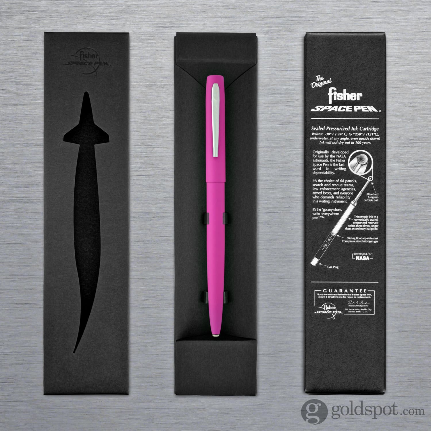 Fisher Space Pen Cap-O-Matic Ballpoint Pen in Powder Coated Matte Pink - Image 7
