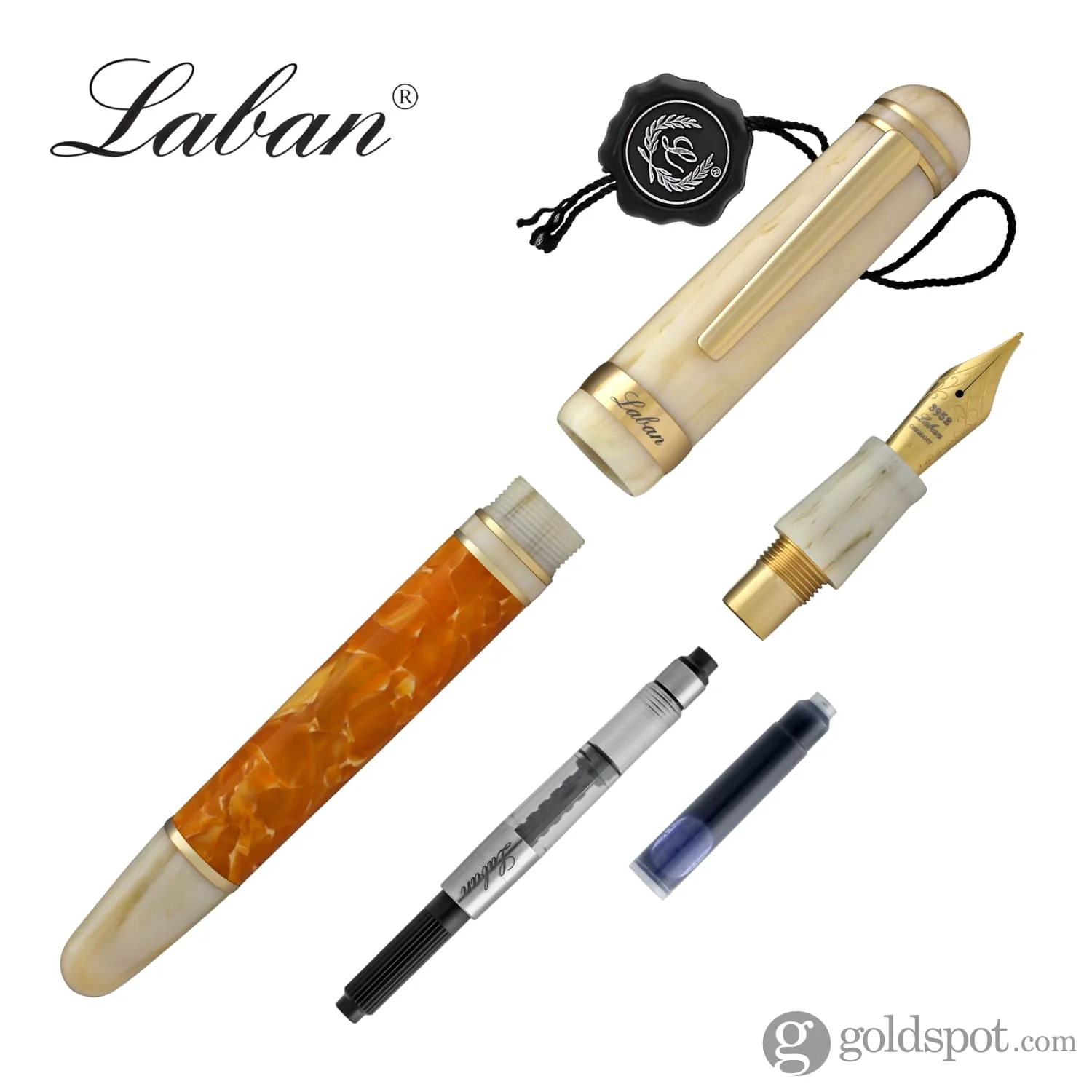 Laban 325 Fountain Pen in Sun Orange - Image 6