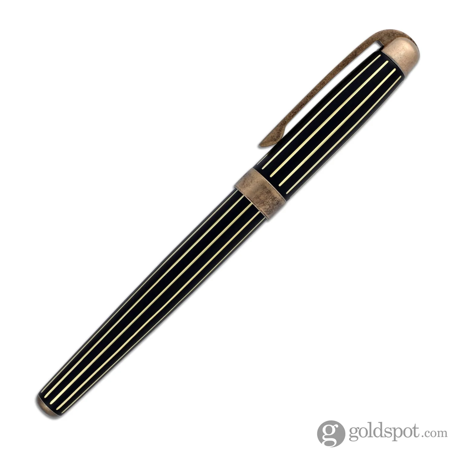 Laban Antique II Fountain Pen in Rose Gold with Lines - Medium Point - Image 5
