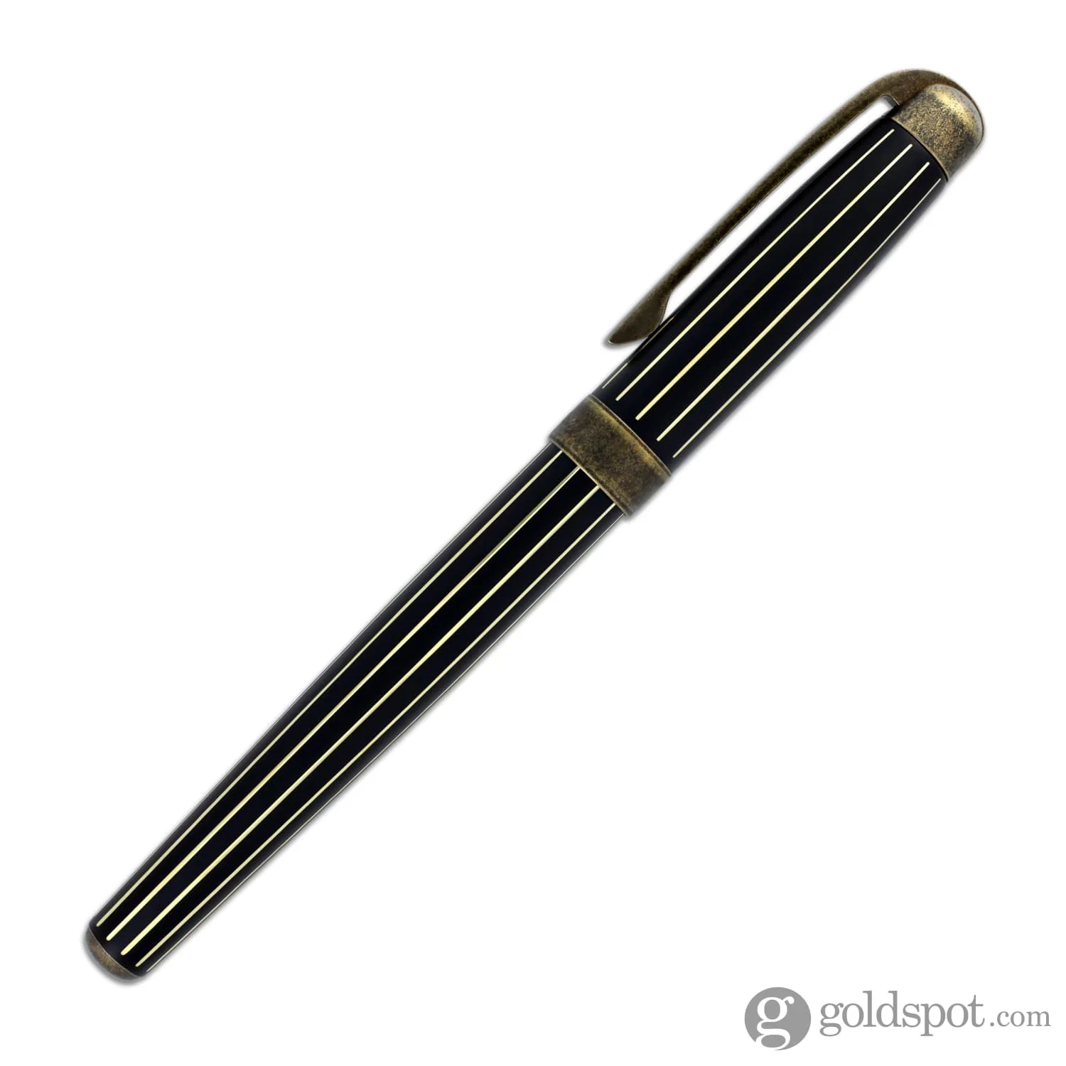 Laban Antique II Fountain Pen in Gold with Lines - Image 5