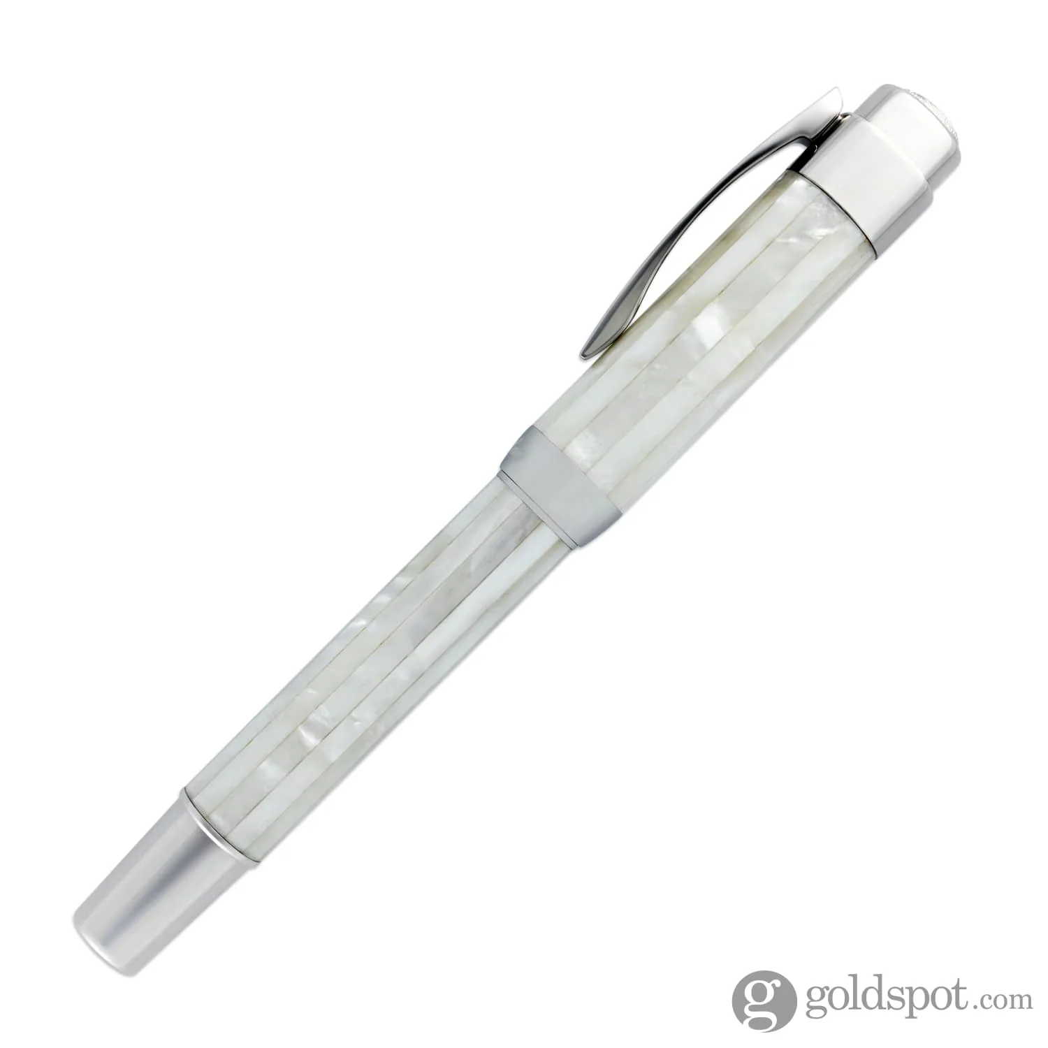 Laban Mother of Pearl Fountain Pen in White - Image 5