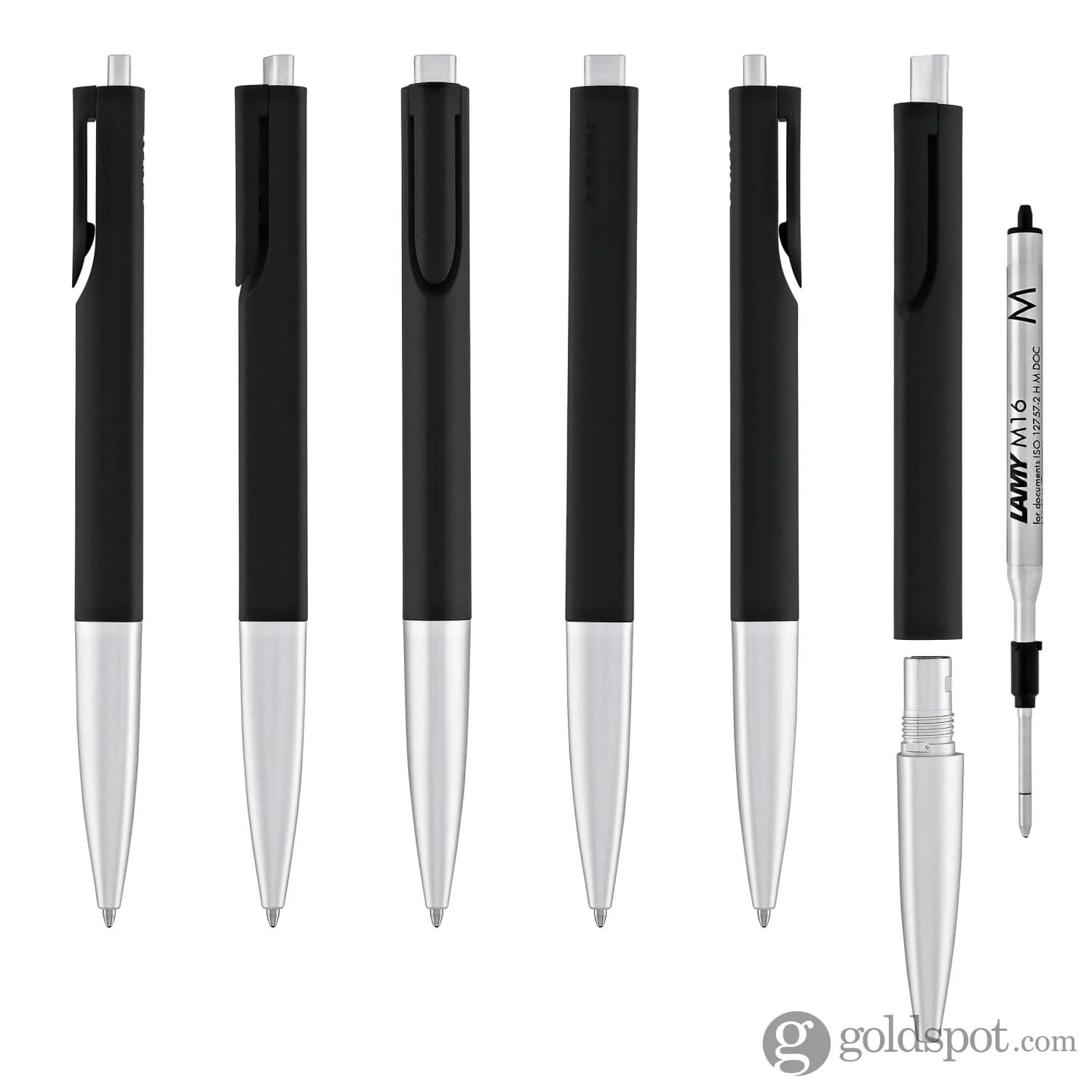 Lamy Noto Ballpoint Pen in Black/Silver - Image 6