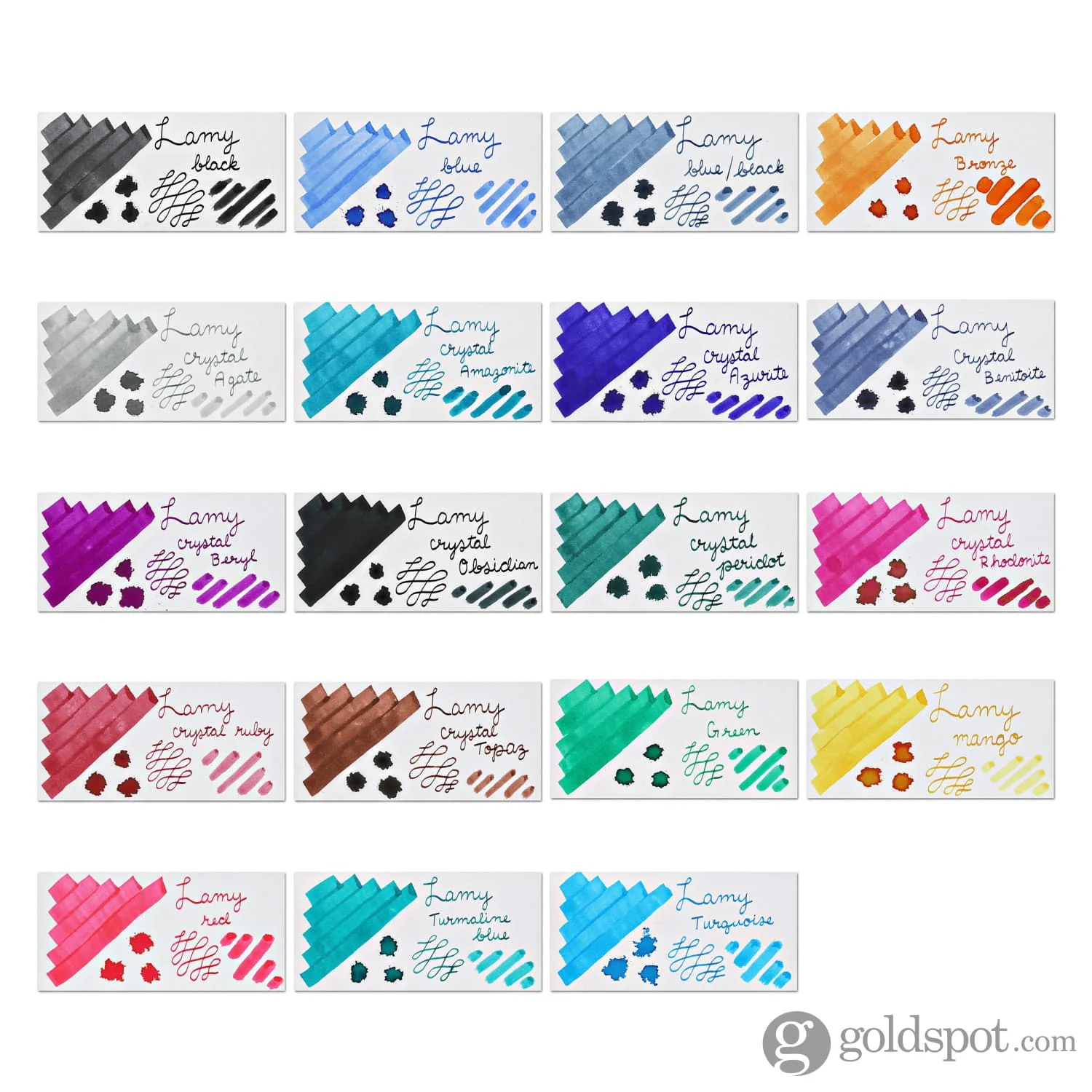 Lamy Bottled Ink in Blue with Blotting Paper - 50 mL - Image 3