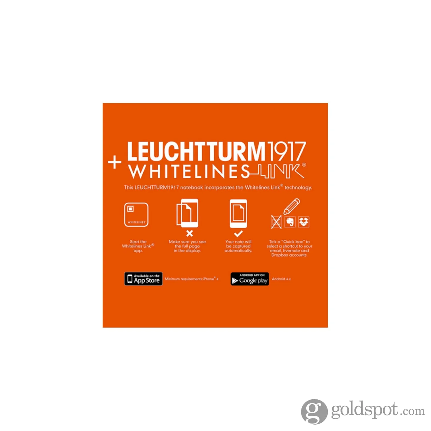 Leuchtturm 1917 Whitelines Link Hardcover Dot Grid Notebook in Black - A5 - Image 5