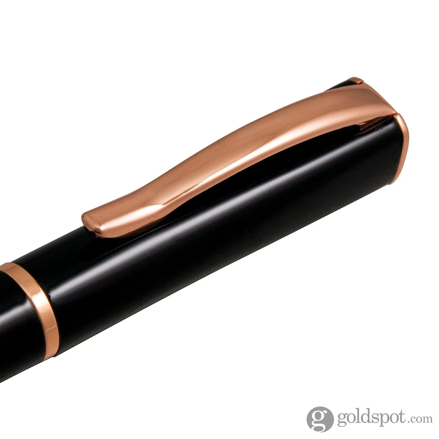 Monteverde Impressa Rollerball Pen in Black with Rose Gold Trim - Image 4