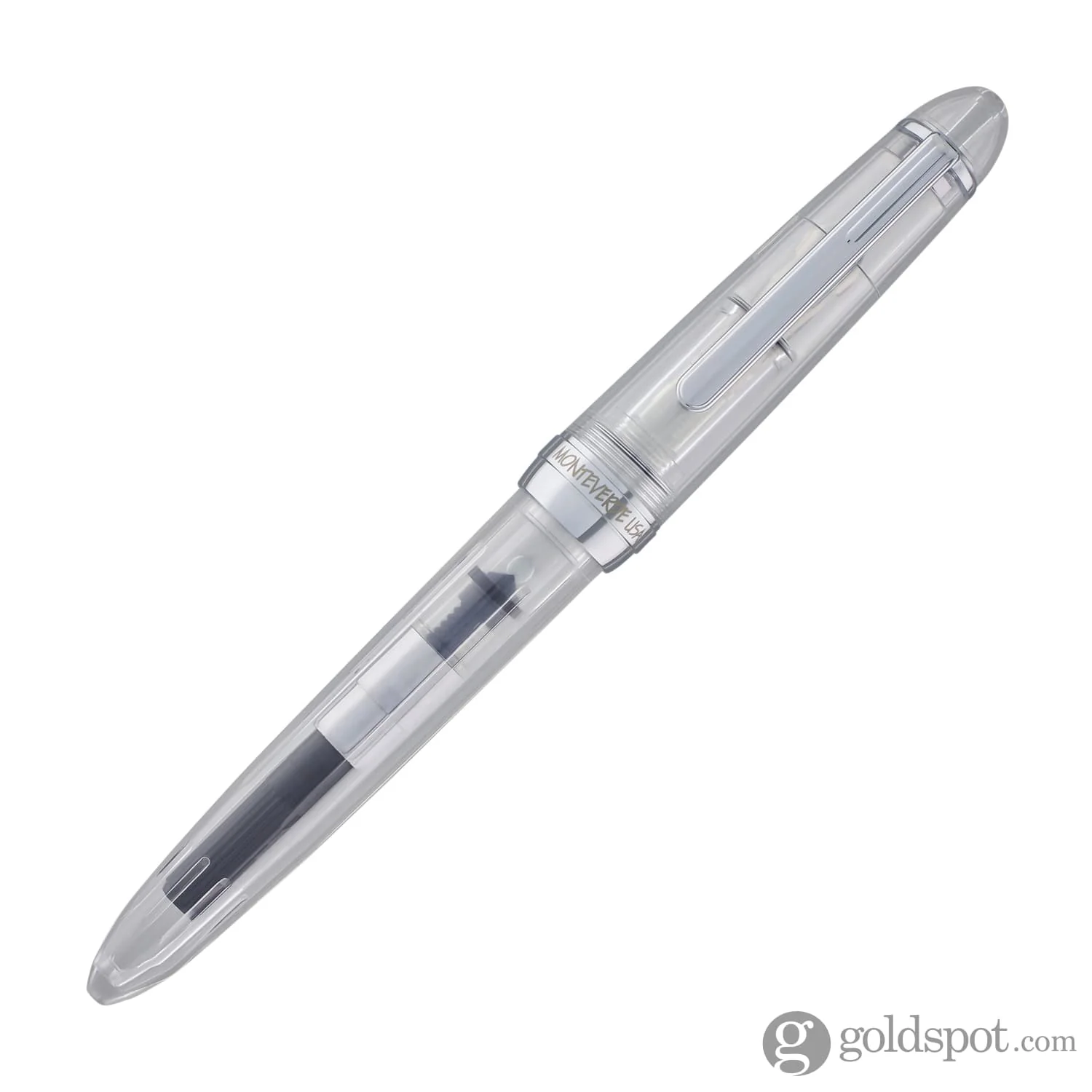 Monteverde Monza Fountain Pen in Crystal Clear - Fine, Medium and Omniflex Nibs - Pack of 3 - Image 6