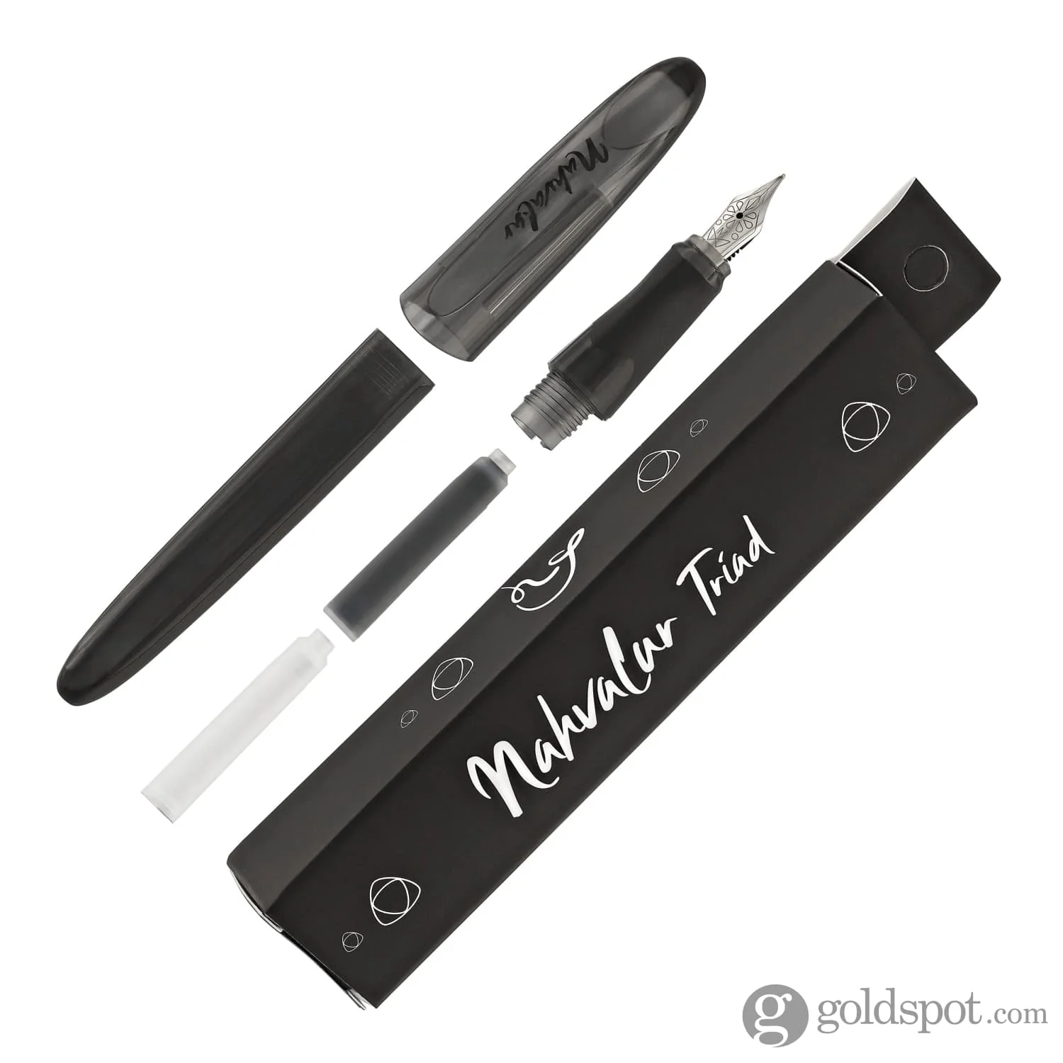 Nahvalur Triad Collection Fountain Pen in Black - Image 8