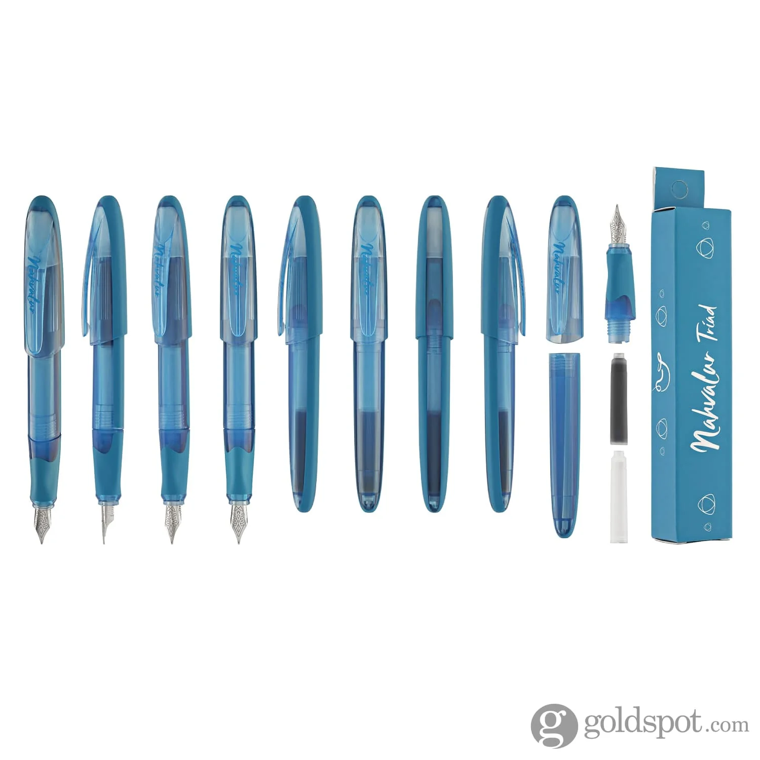 Nahvalur Triad Collection Fountain Pen in Blue - Image 9