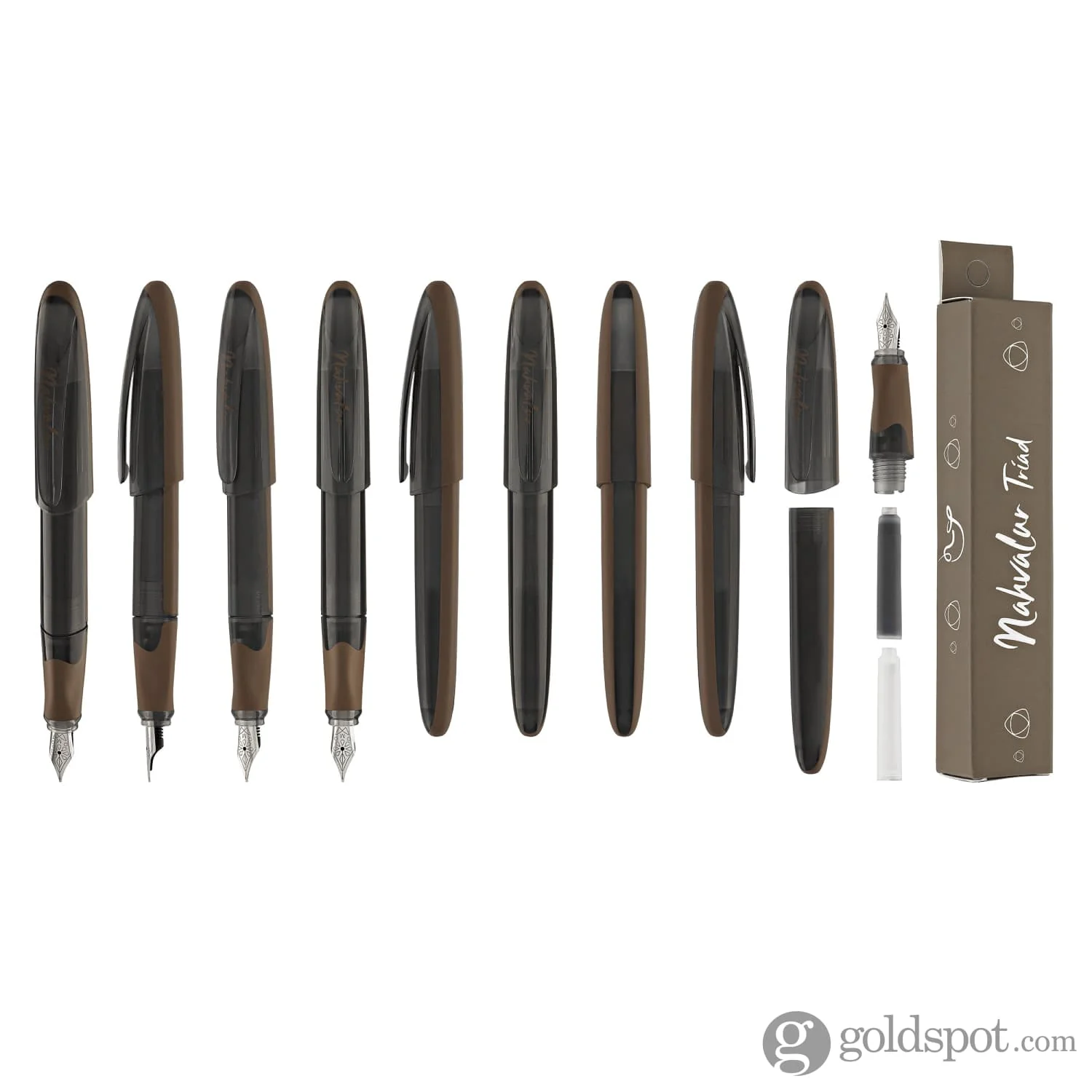 Nahvalur Triad Collection Fountain Pen in Chocolate - Image 9