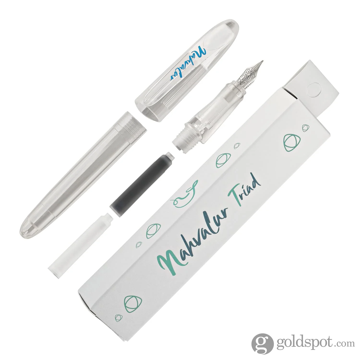 Nahvalur Triad Collection Fountain Pen in Clear Demonstrator - Image 8
