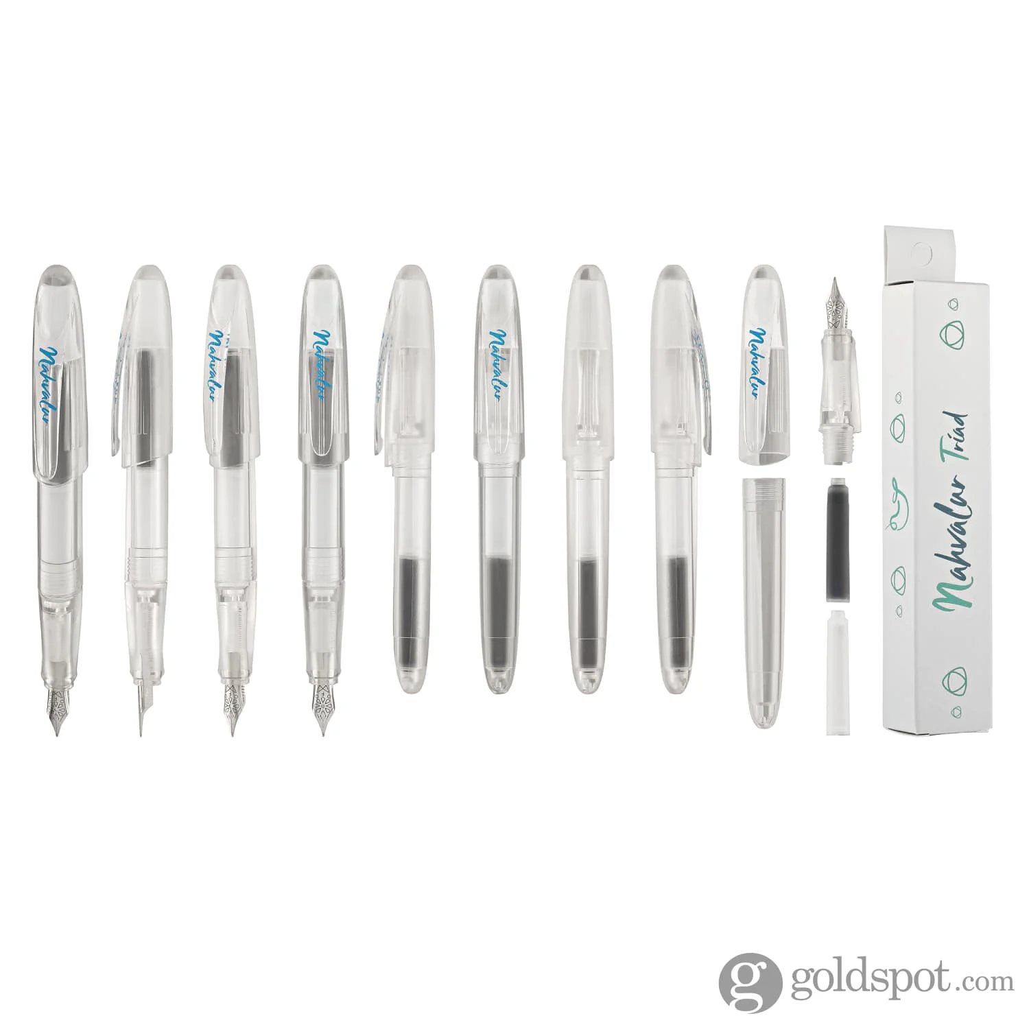 Nahvalur Triad Collection Fountain Pen in Clear Demonstrator - Image 9