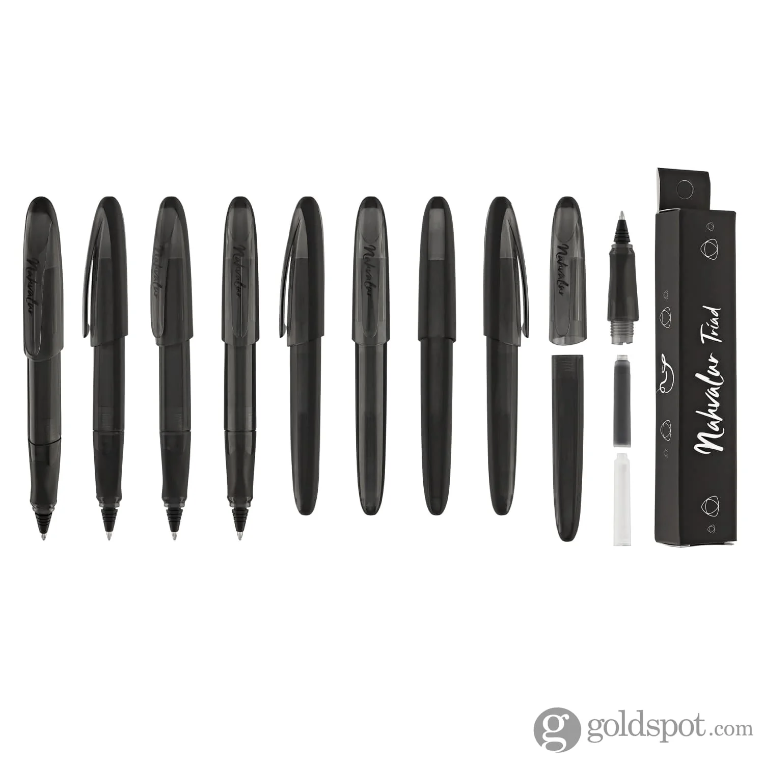 Nahvalur Triad Collection Rollerball Pen in Black - Image 9