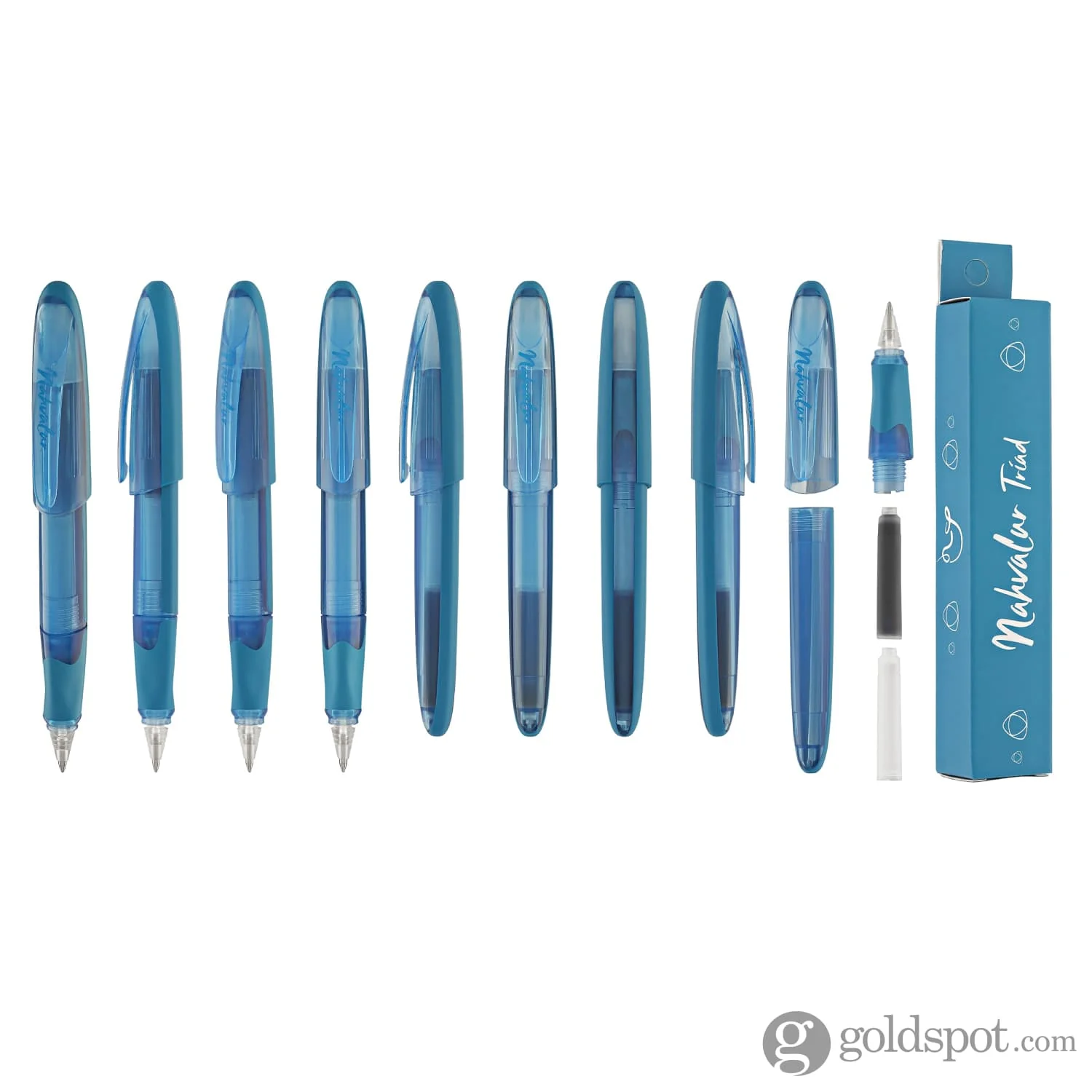 Nahvalur Triad Collection Rollerball Pen in Blue - Image 9
