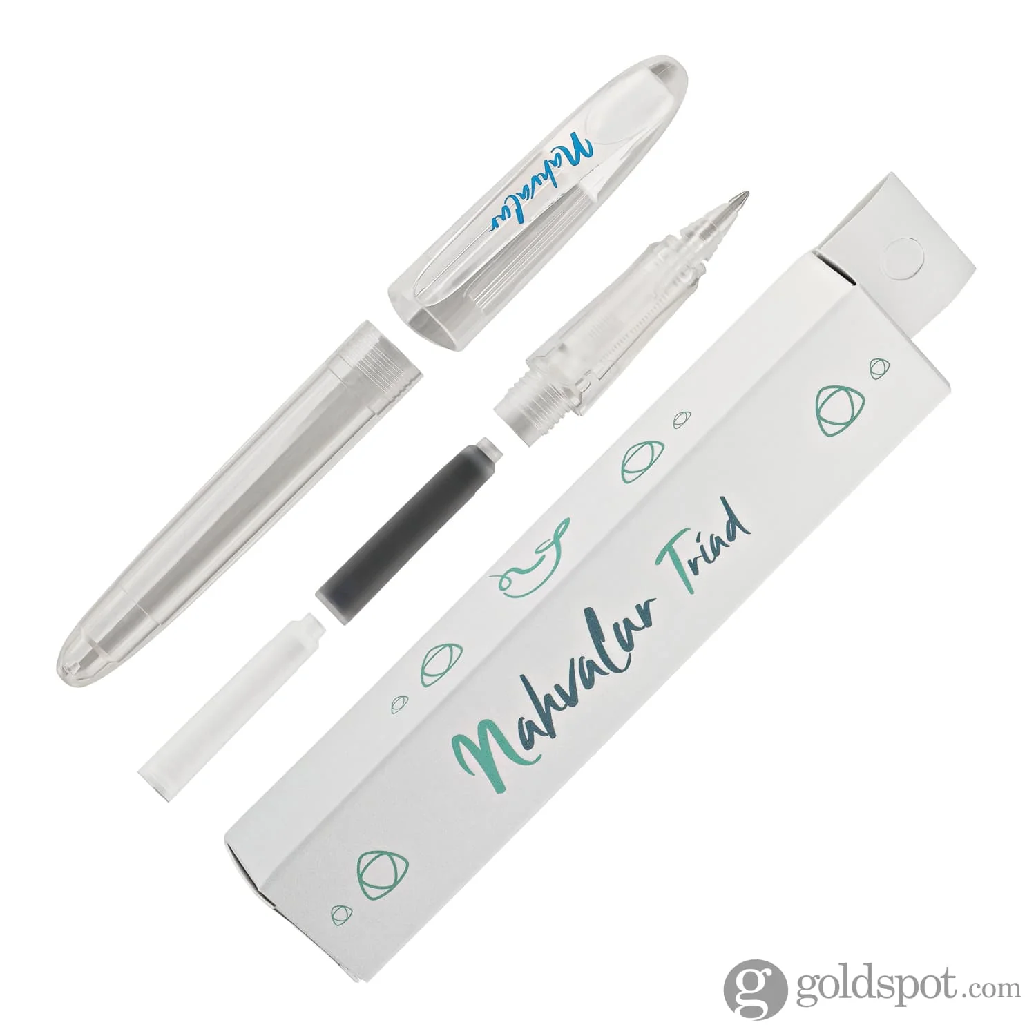 Nahvalur Triad Collection Rollerball Pen in Clear Demonstrator - Image 8