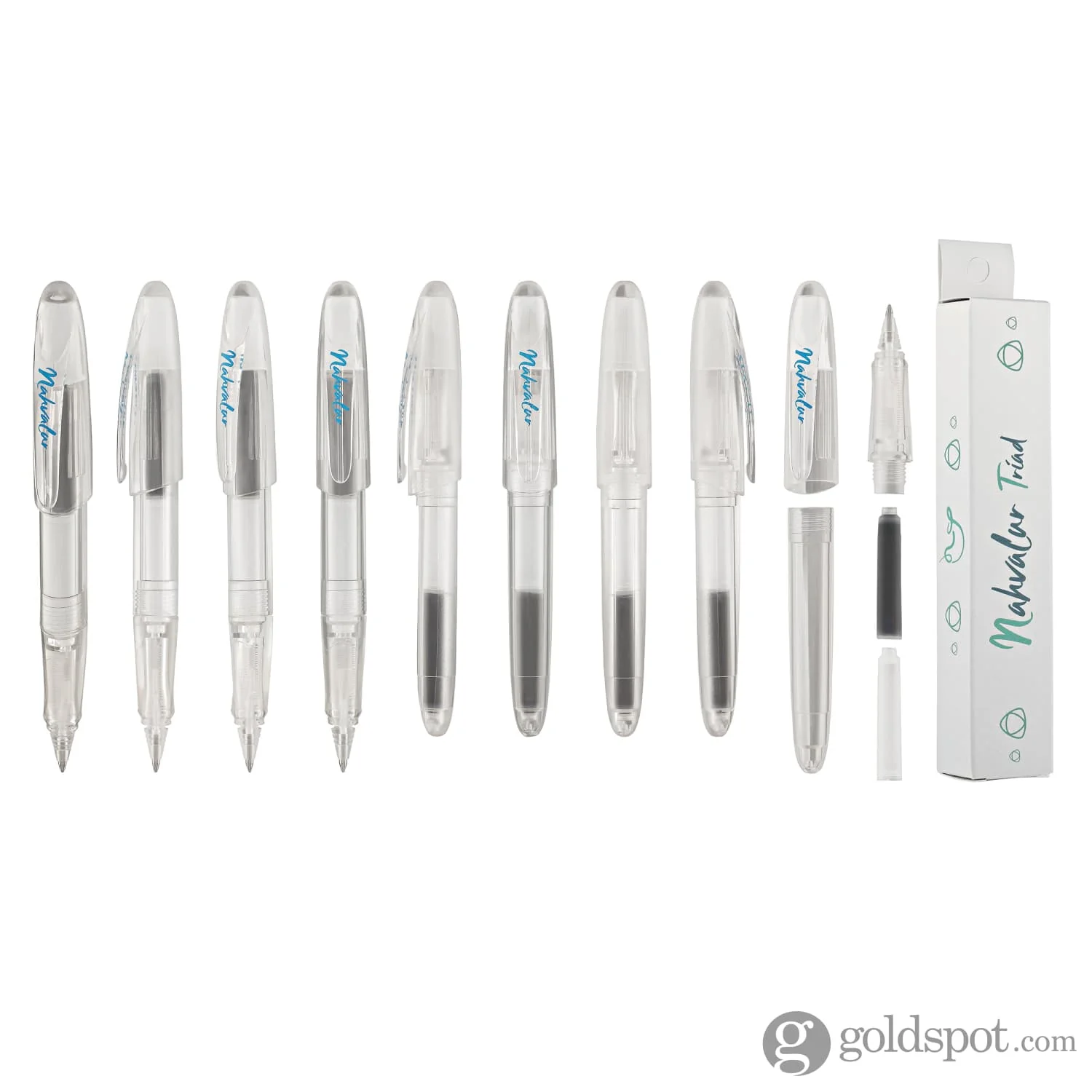 Nahvalur Triad Collection Rollerball Pen in Clear Demonstrator - Image 9