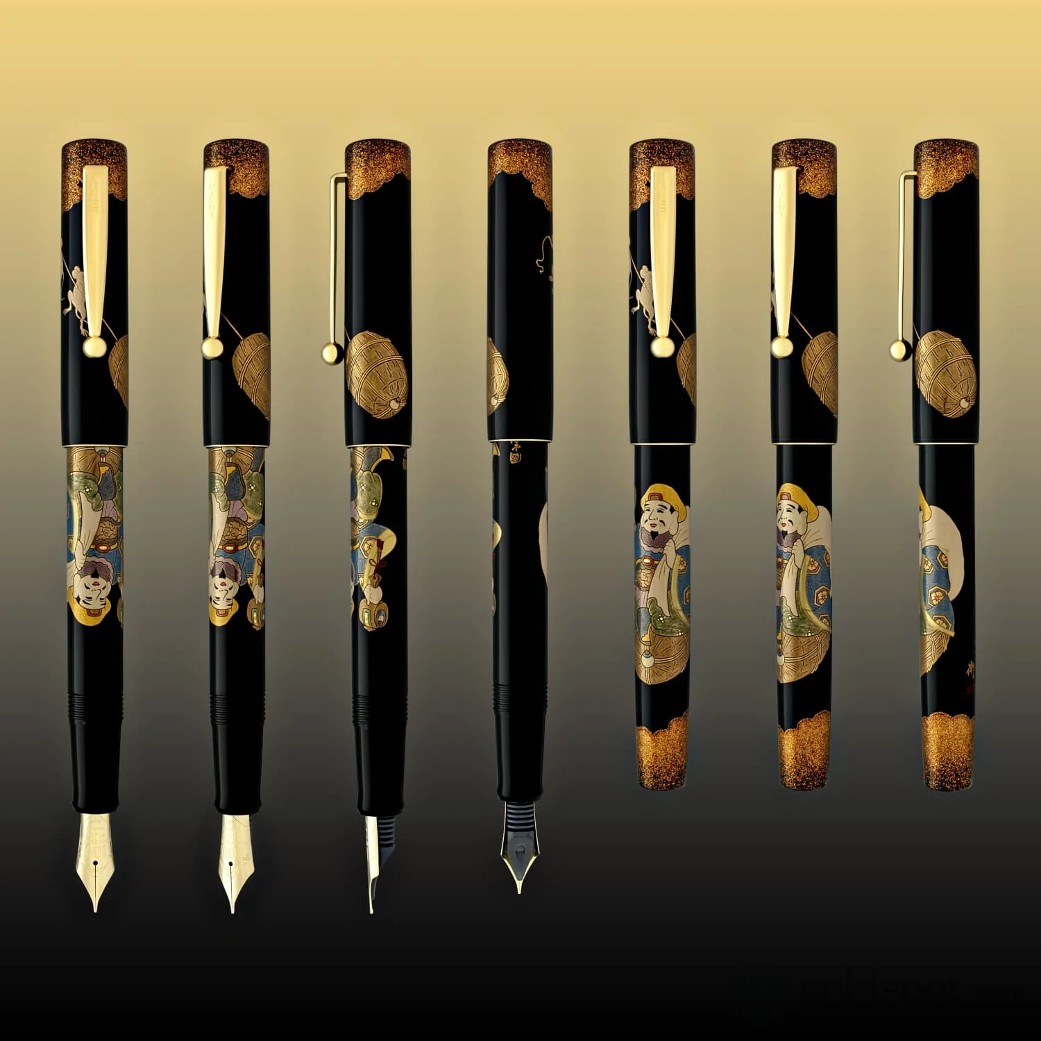Namiki Yukari 100th Anniversary Fountain Pen in Seven Gods Daikoku-ten - 18K Gold Medium Point - Image 4