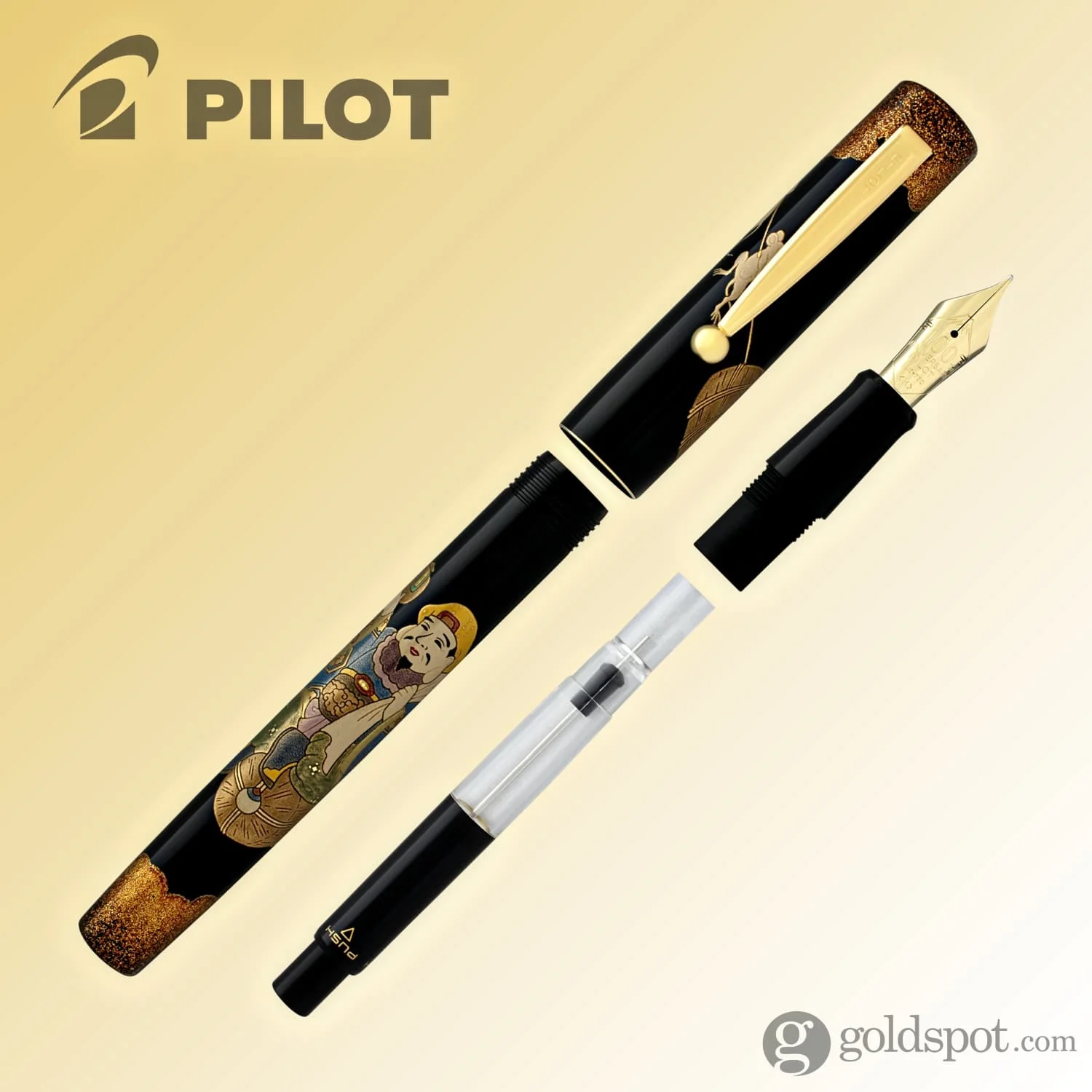 Namiki Yukari 100th Anniversary Fountain Pen in Seven Gods Daikoku-ten - 18K Gold Medium Point - Image 5