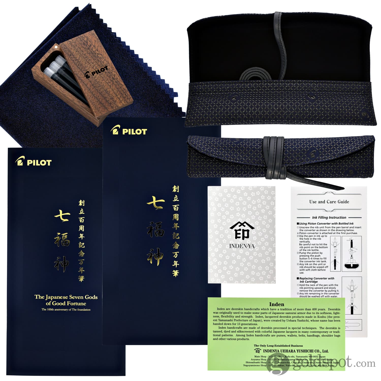 Namiki Yukari 100th Anniversary Fountain Pen in Seven Gods Fuku-roku-ju - 18K Gold Medium Point - Image 6