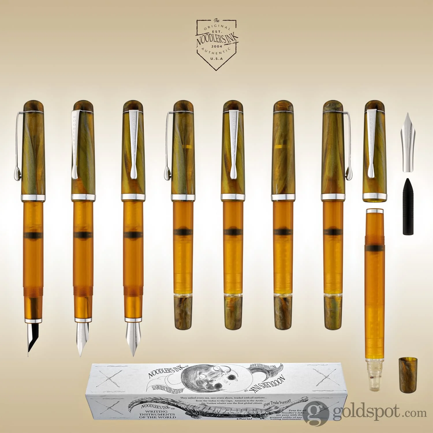 Noodler's Ink Konrad Fountain Pen in Mesa Tortoise - Flex Nib - Image 8