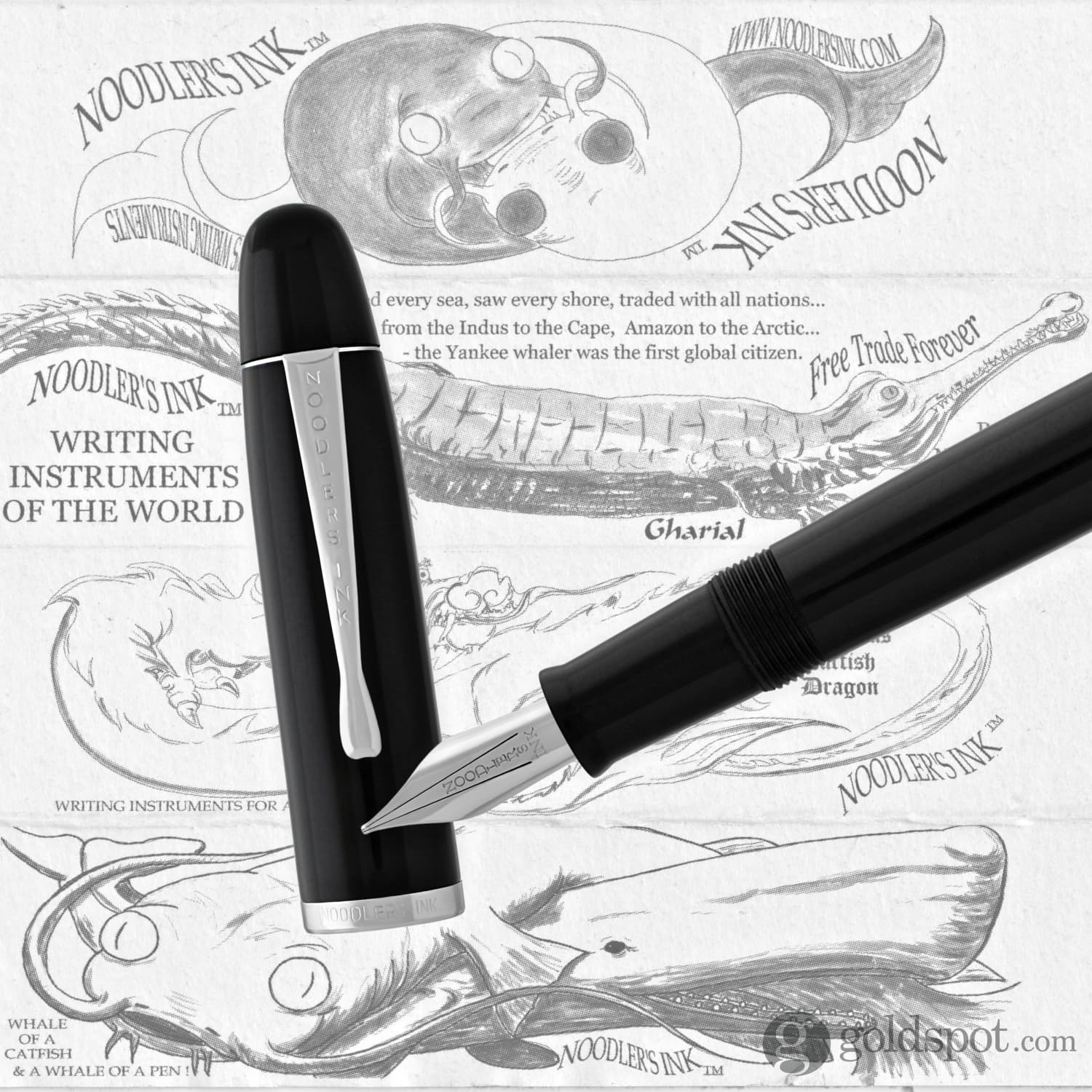Noodler's Neponset Fountain Pen in Black - Music Nib - Image 3