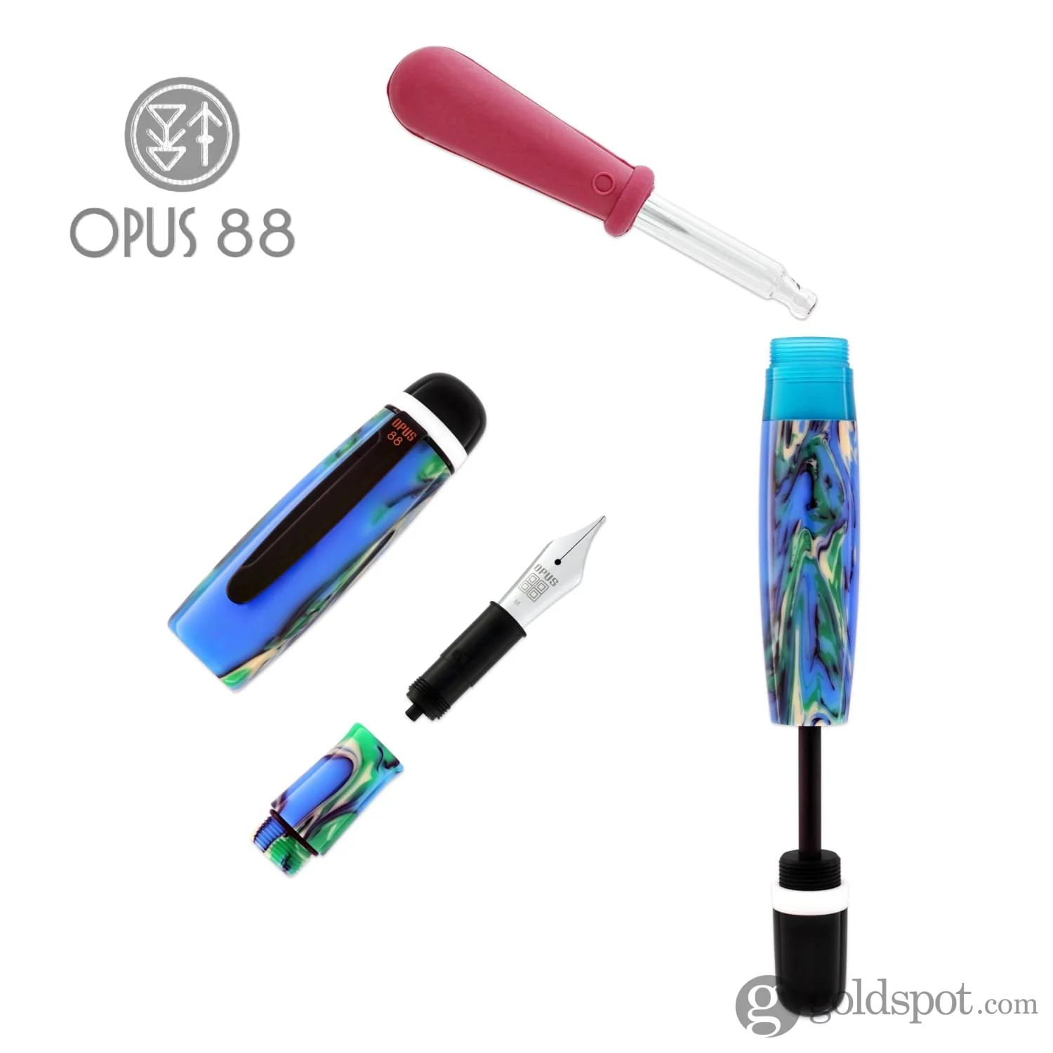 Opus 88 Bela Fountain Pen in Blue - Image 8