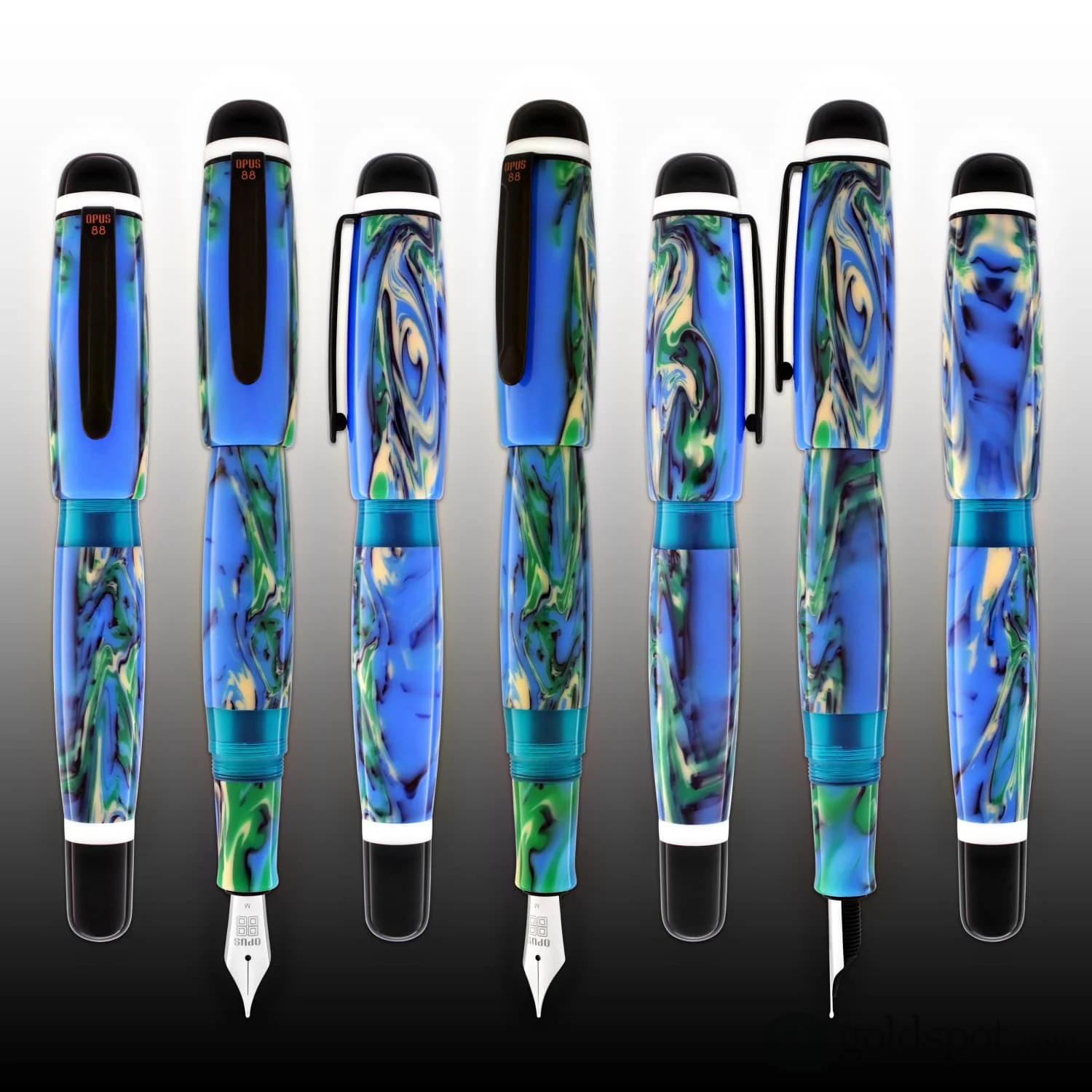 Opus 88 Bela Fountain Pen in Blue - Image 9