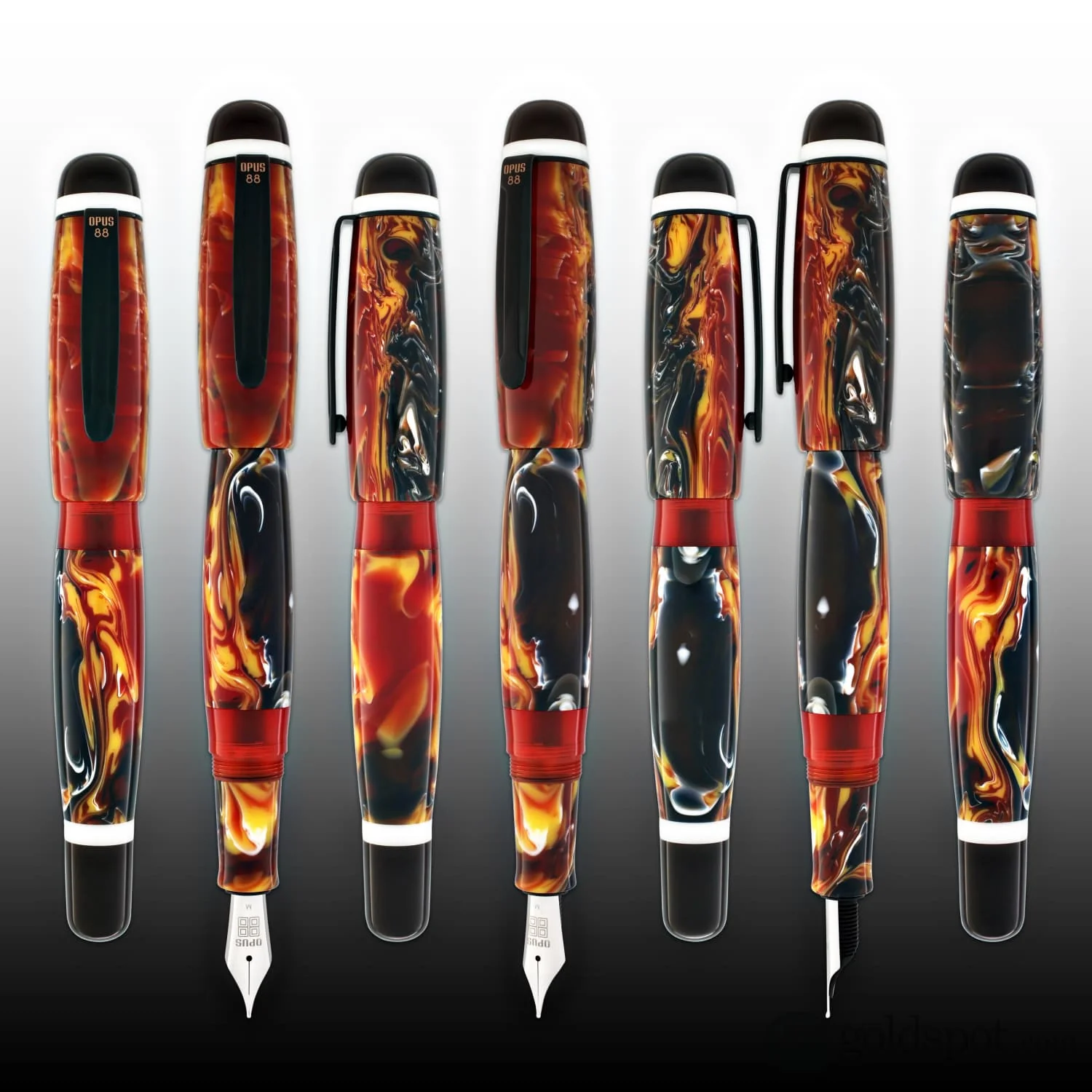 Opus 88 Bela Fountain Pen in Red - Image 9