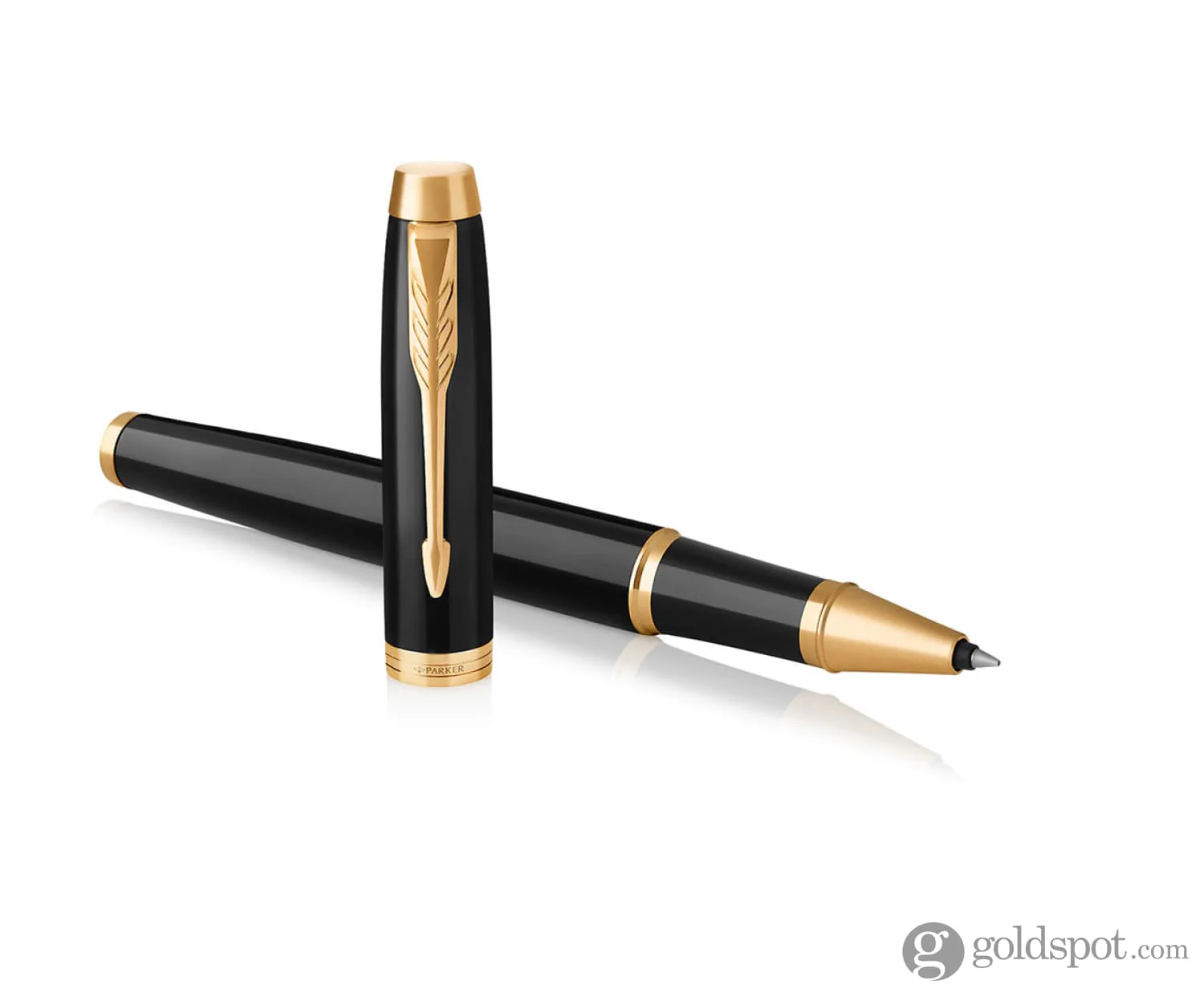 Parker IM Rollerball Pen in Black with Gold Trim - Image 4